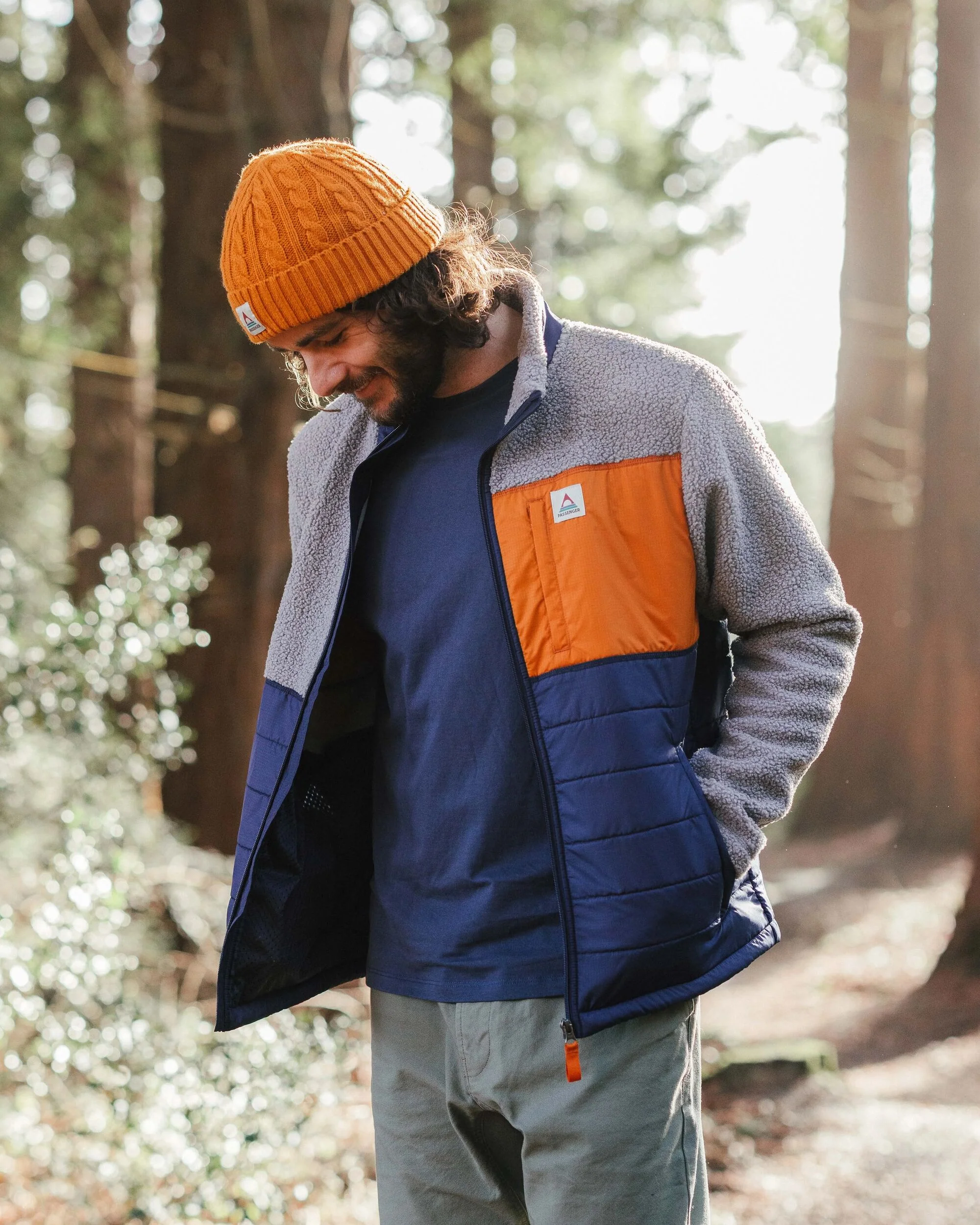 Born Explorer Polar-Lined Sherpa Fleece - Steel Grey - Image 5