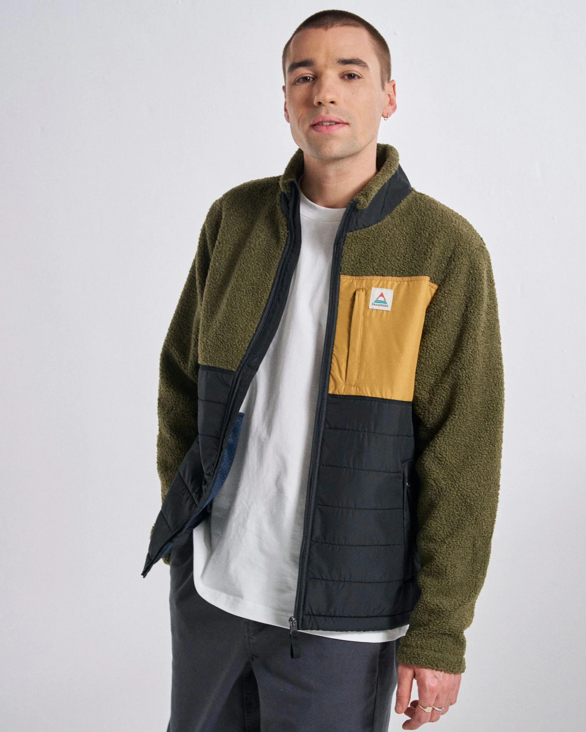 Born Explorer Polar-Lined Sherpa Fleece - Khaki - Image 3
