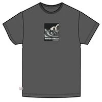 Waves & Trees Organic Cotton T-Shirt - Charcoal - Image 8