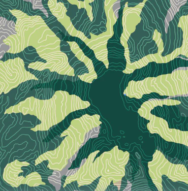 Cabin Sherpa Blanket - Abstract Mountain Green - Image 14