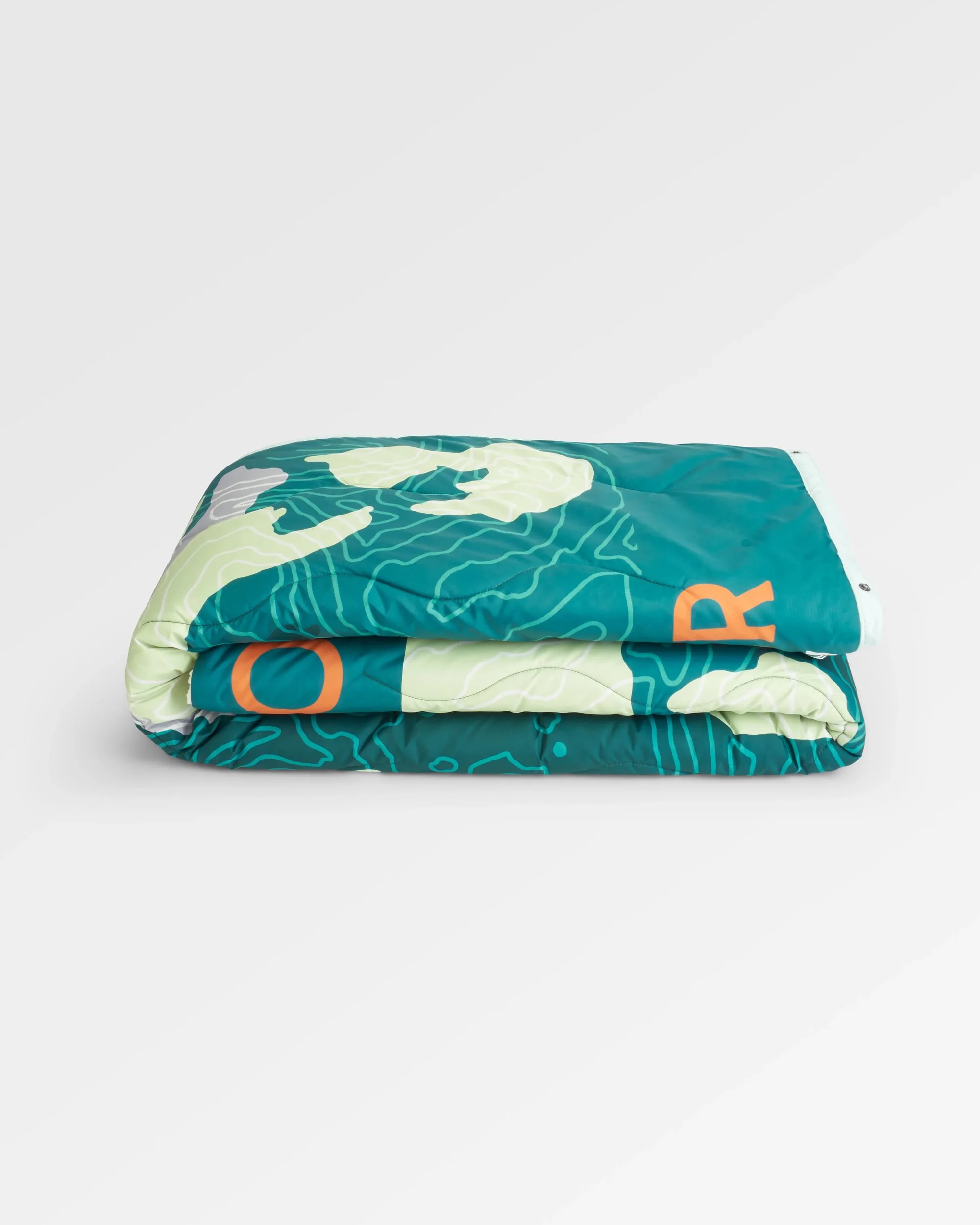 Cabin Sherpa Blanket - Abstract Mountain Green - Image 7