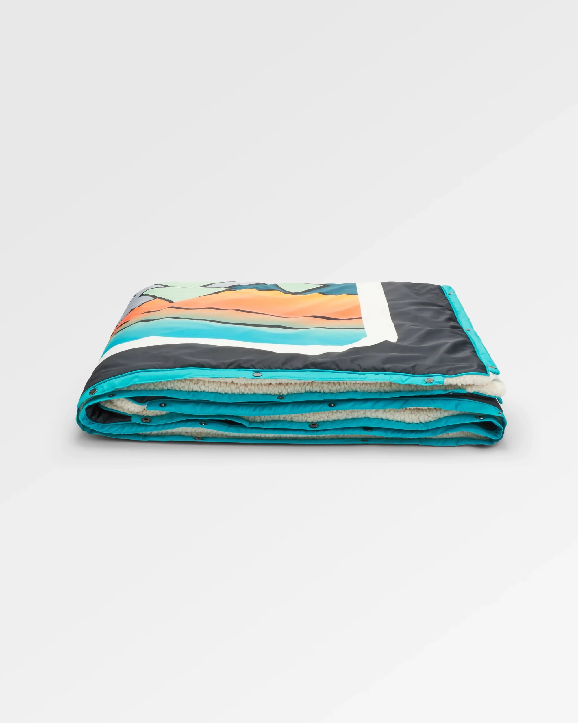 Cabin Sherpa Blanket - Black 'Nowhere Bound' Print - Image 6