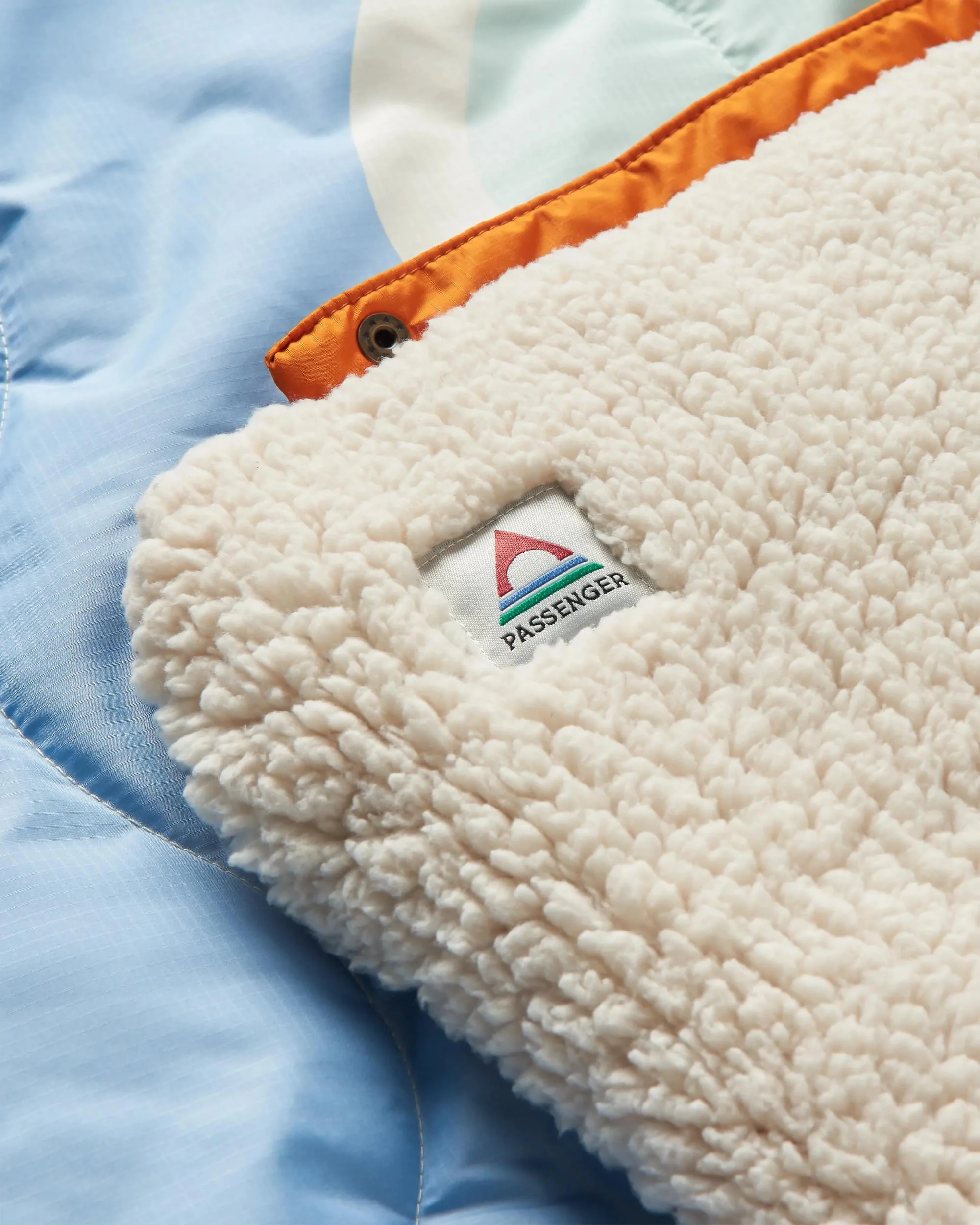 Cabin Sherpa Blanket - Cornflower - Image 8