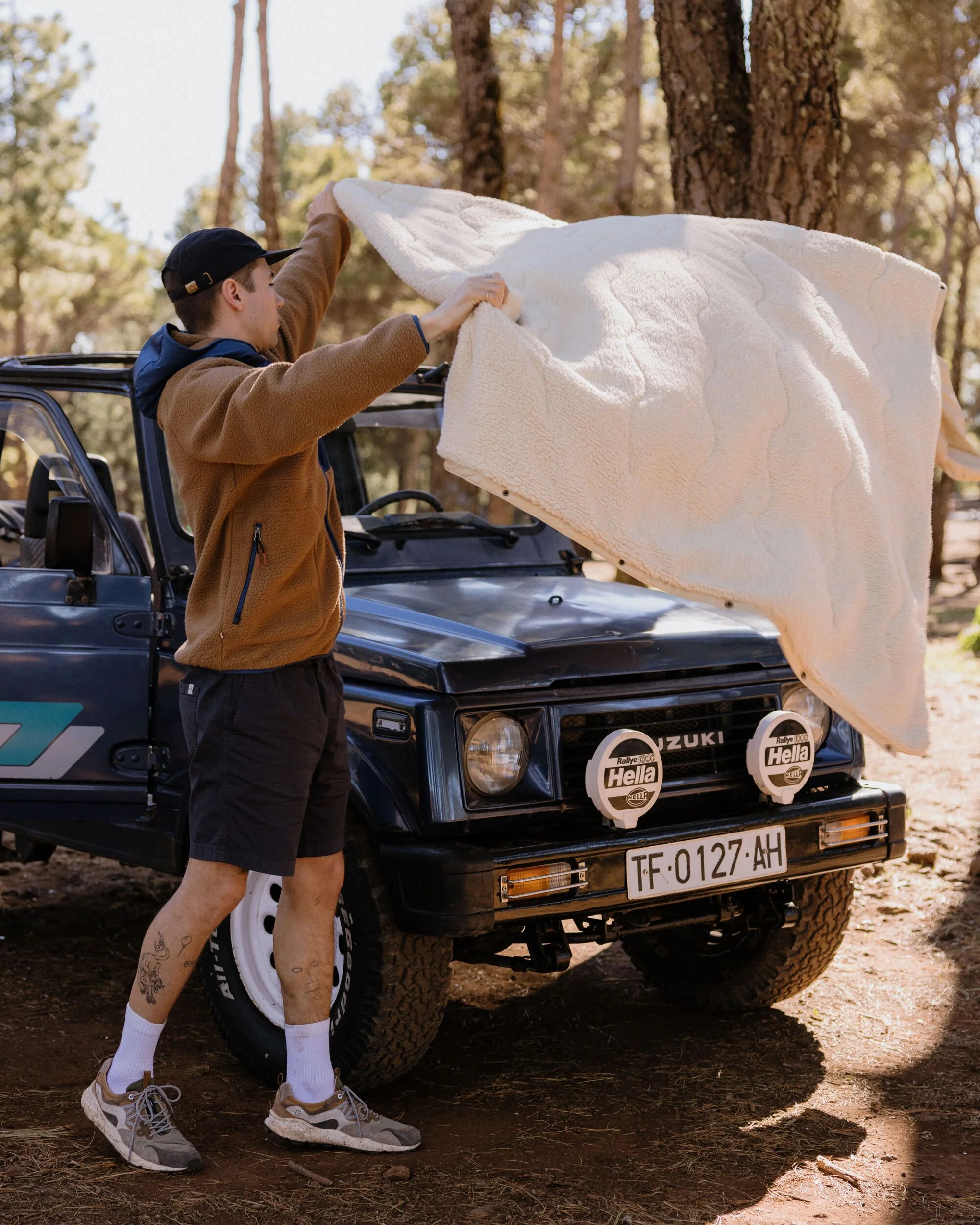 Cabin Sherpa Blanket - Sun Patch Desert - Image 2