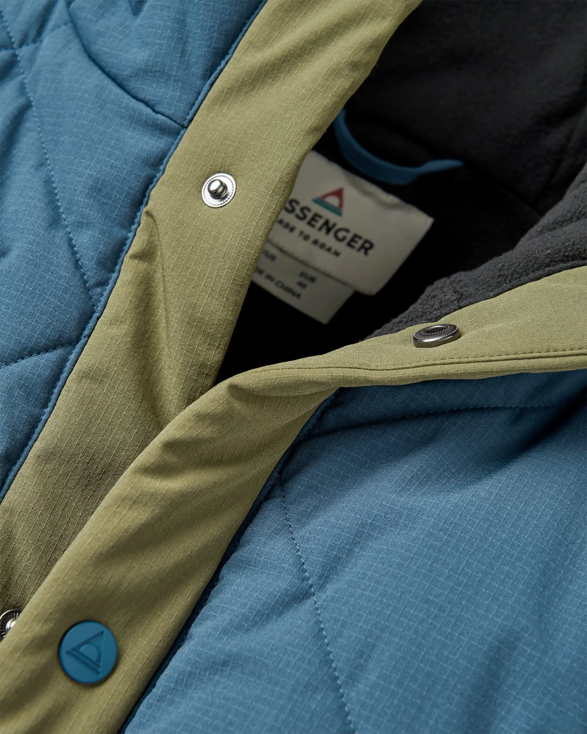 Campscape Fleece Lined Parka - Khaki/Dark Denim - Image 9