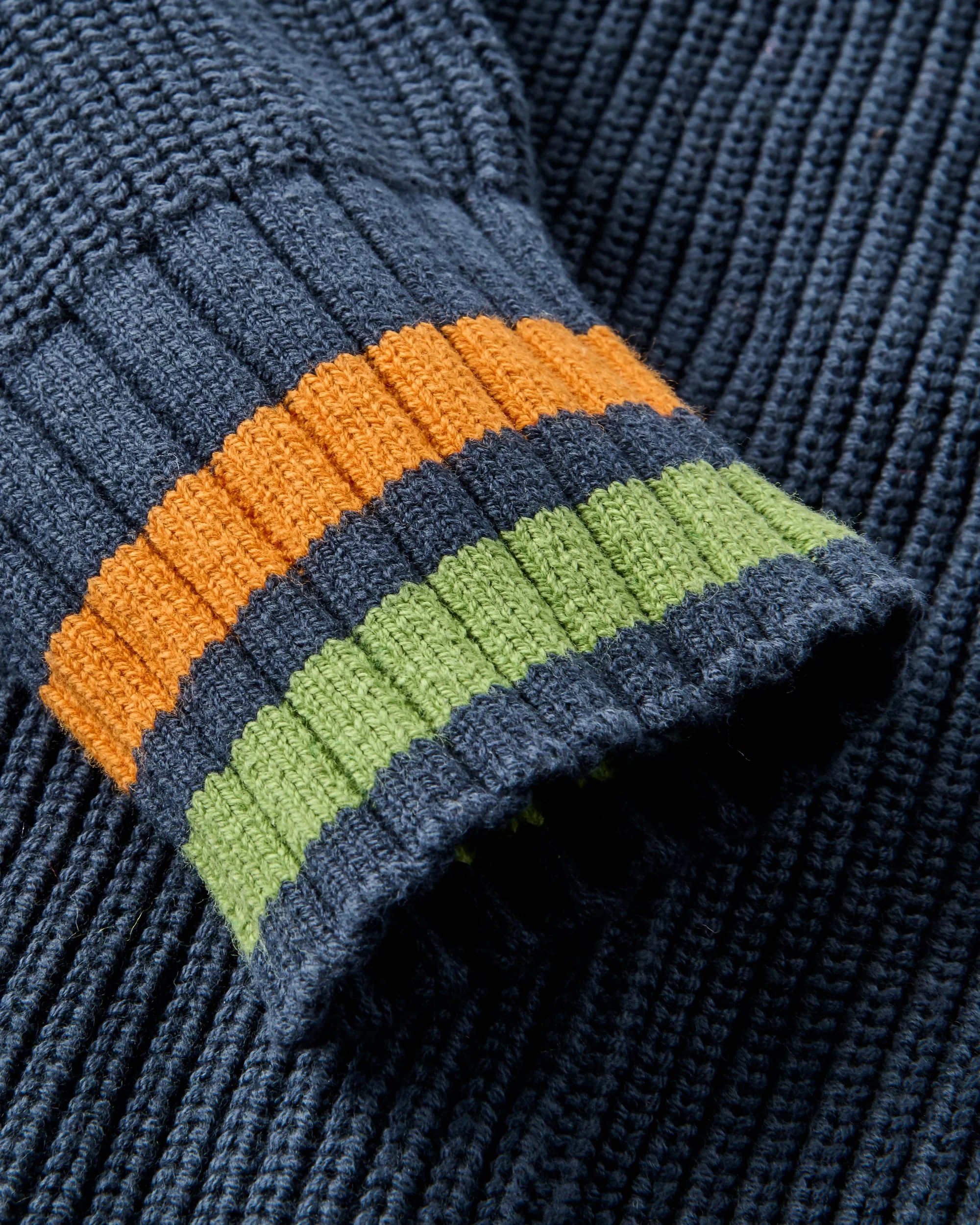 Campus Patch Cardigan - Rich Navy - Image 4