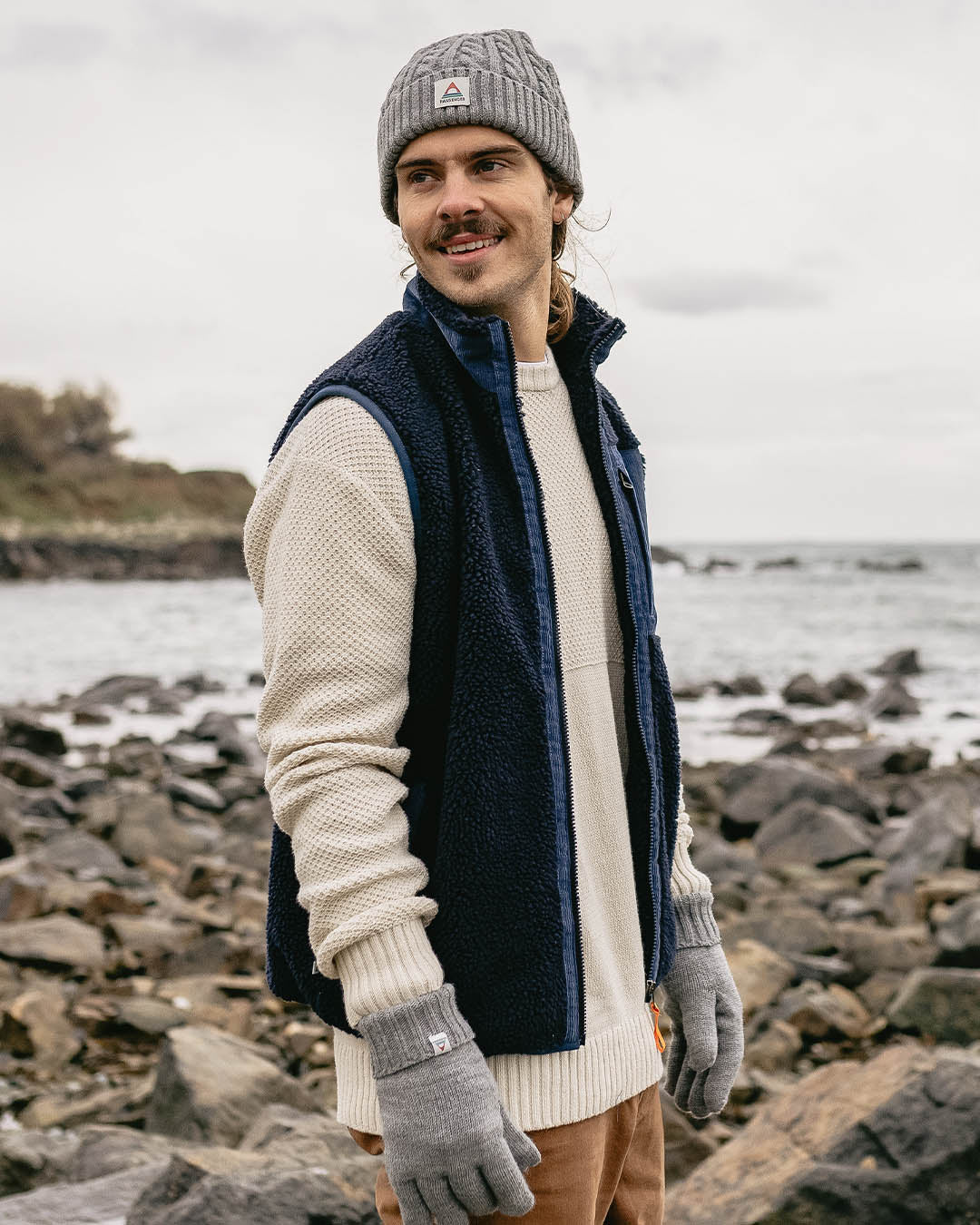 Canyon Deep-Pile Sherpa Vest - Deep Navy - Image 5