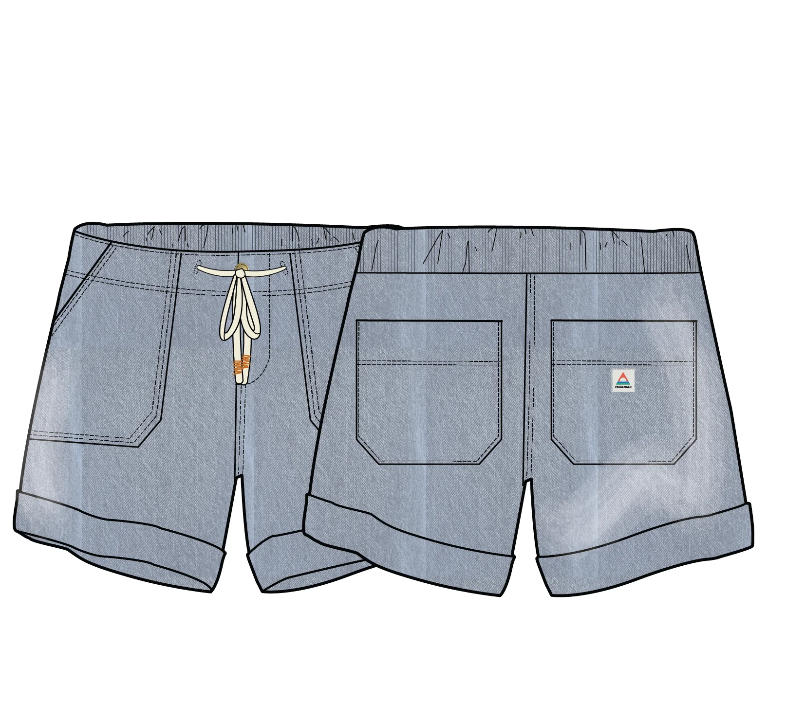 Carriso Short - Light Wash Denim - Image 10