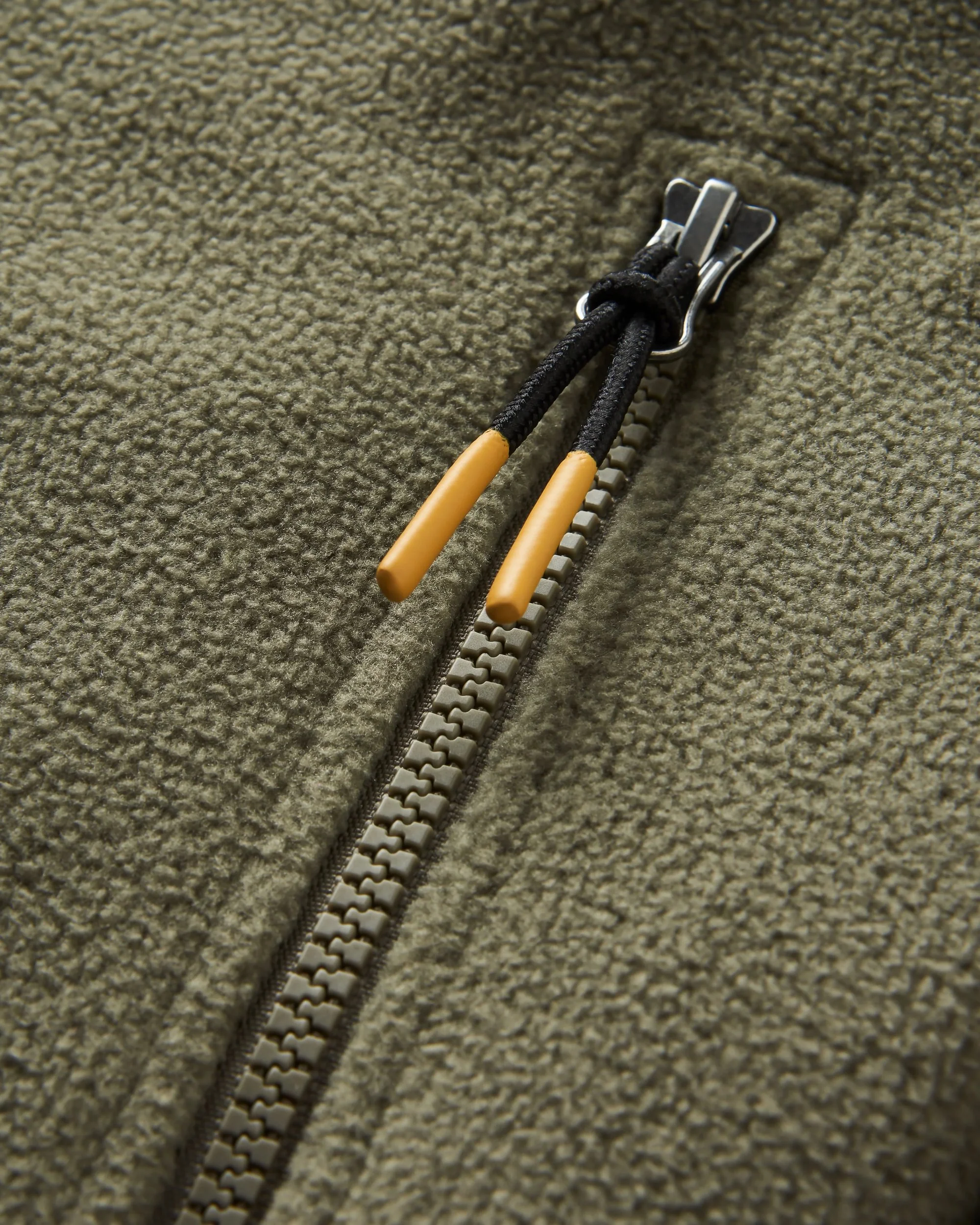 Caspian 1/2 Zip Polar Fleece - Dusty Olive - Image 2