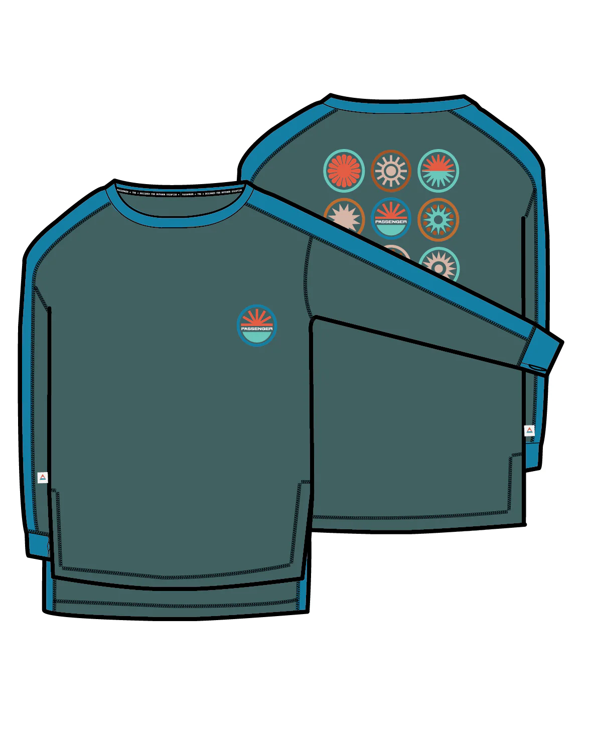 Chase The Light Drirelease® Active LS T-Shirt - Deep Ocean - Image 12