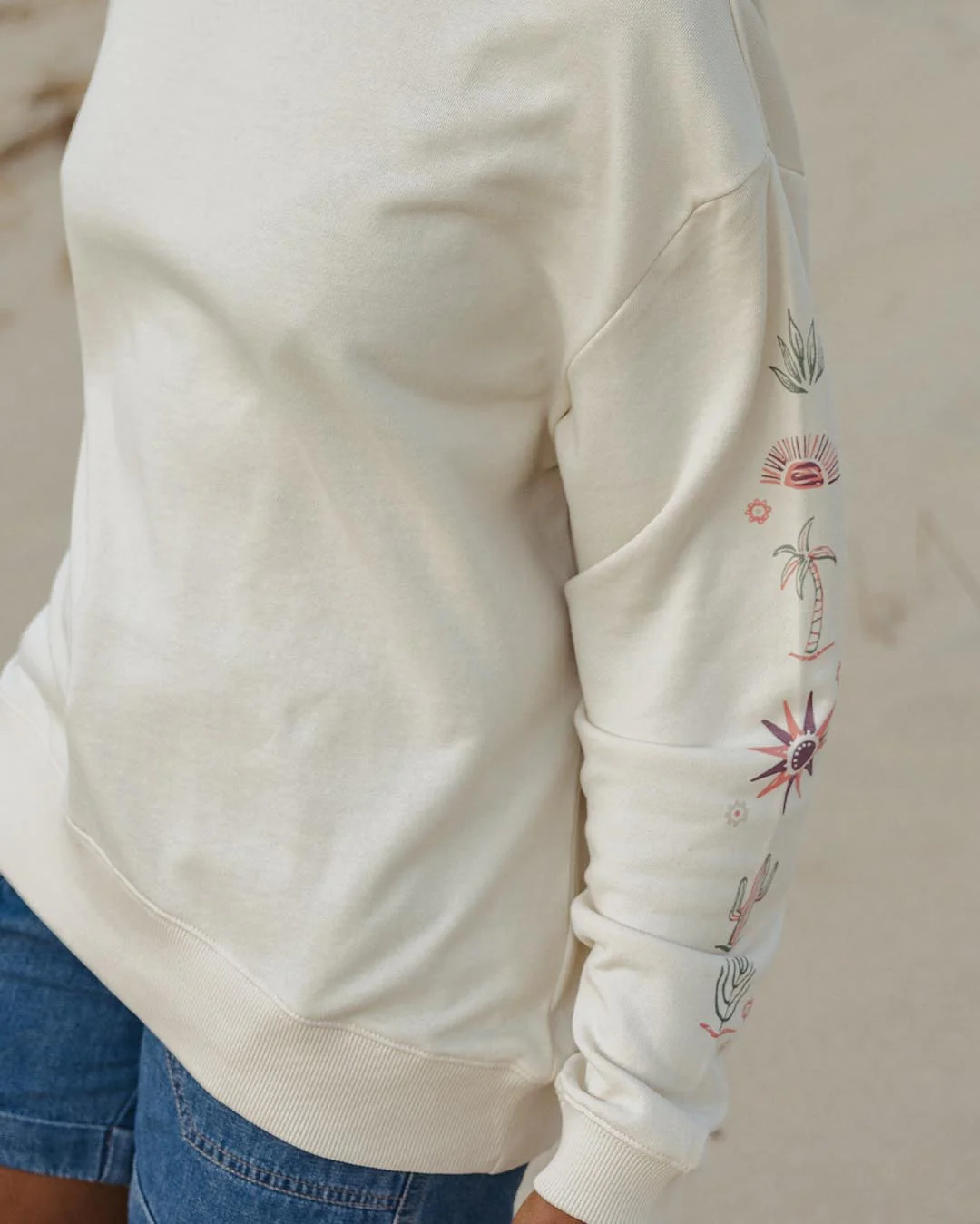Chica Oversized Sweatshirt - Birch - Image 3