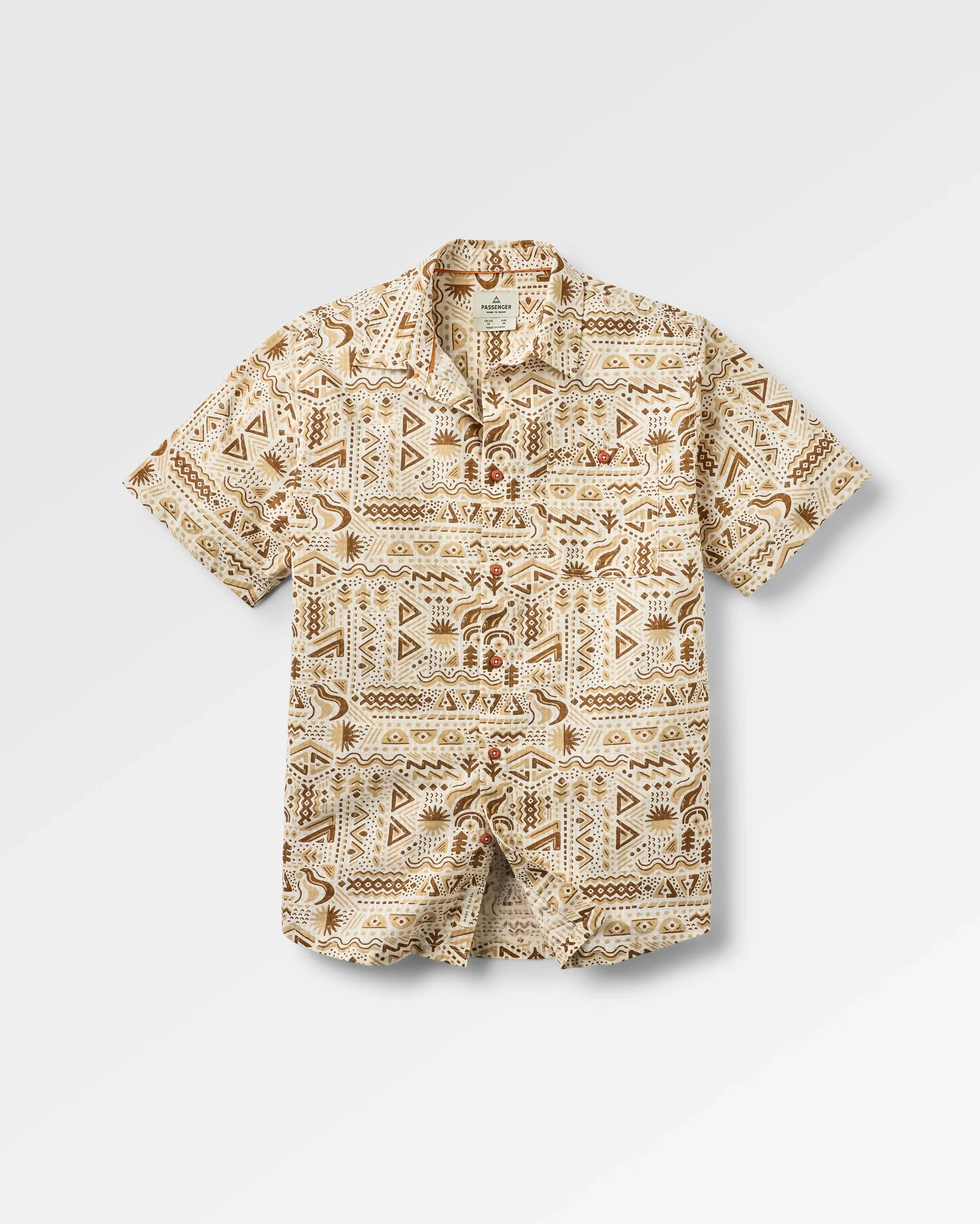 Chill Textured Short Sleeve Shirt - Elemental Geo Birch - Image 2