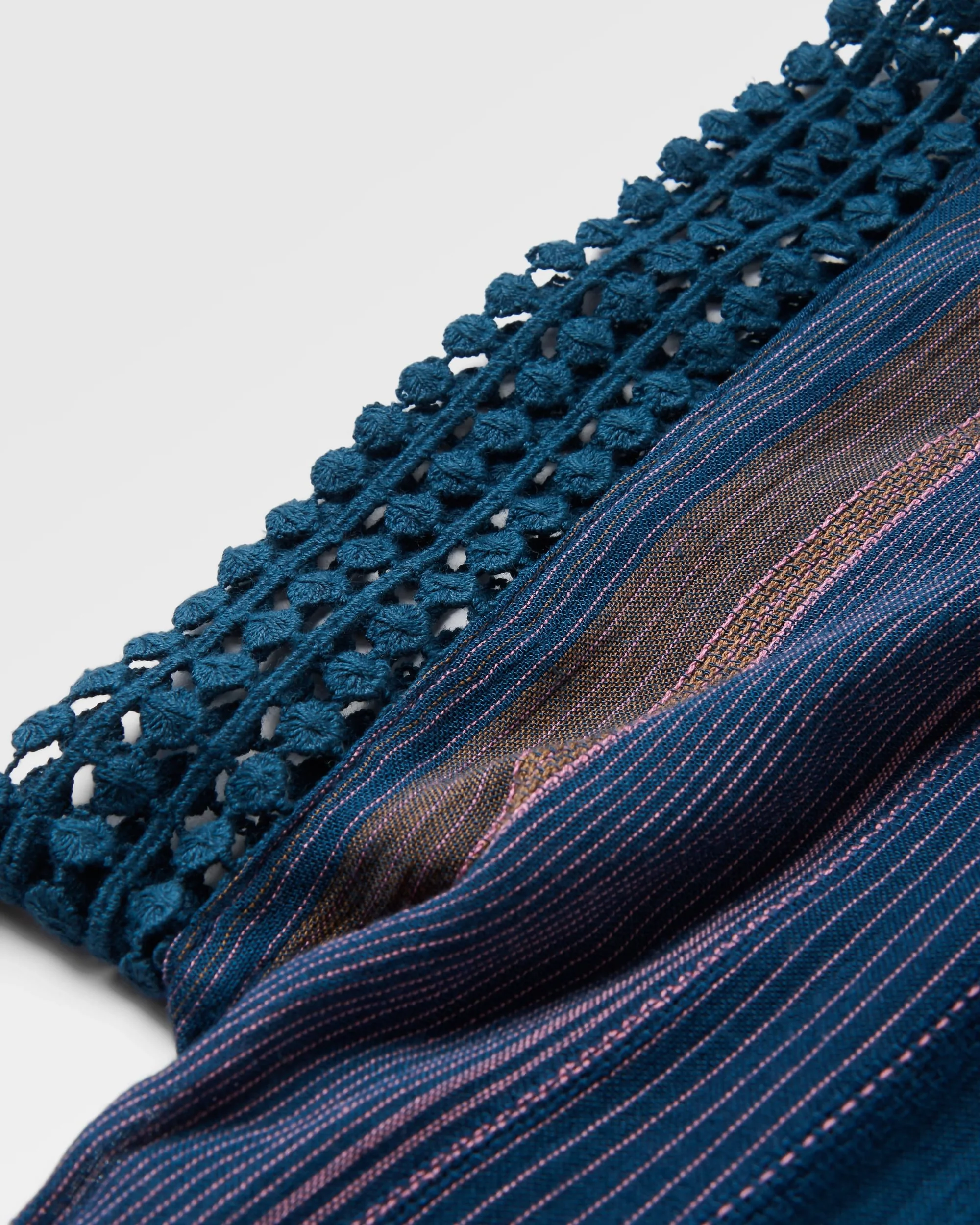 Clarity Short Skort Dress - Dark Denim Multi Stripe - Image 4
