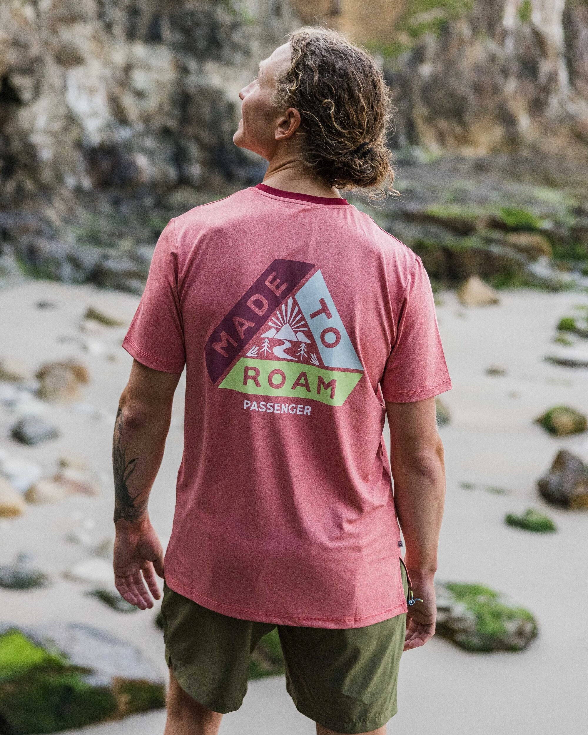 Classic Active T-Shirt - Mineral Red Marl - Image 7