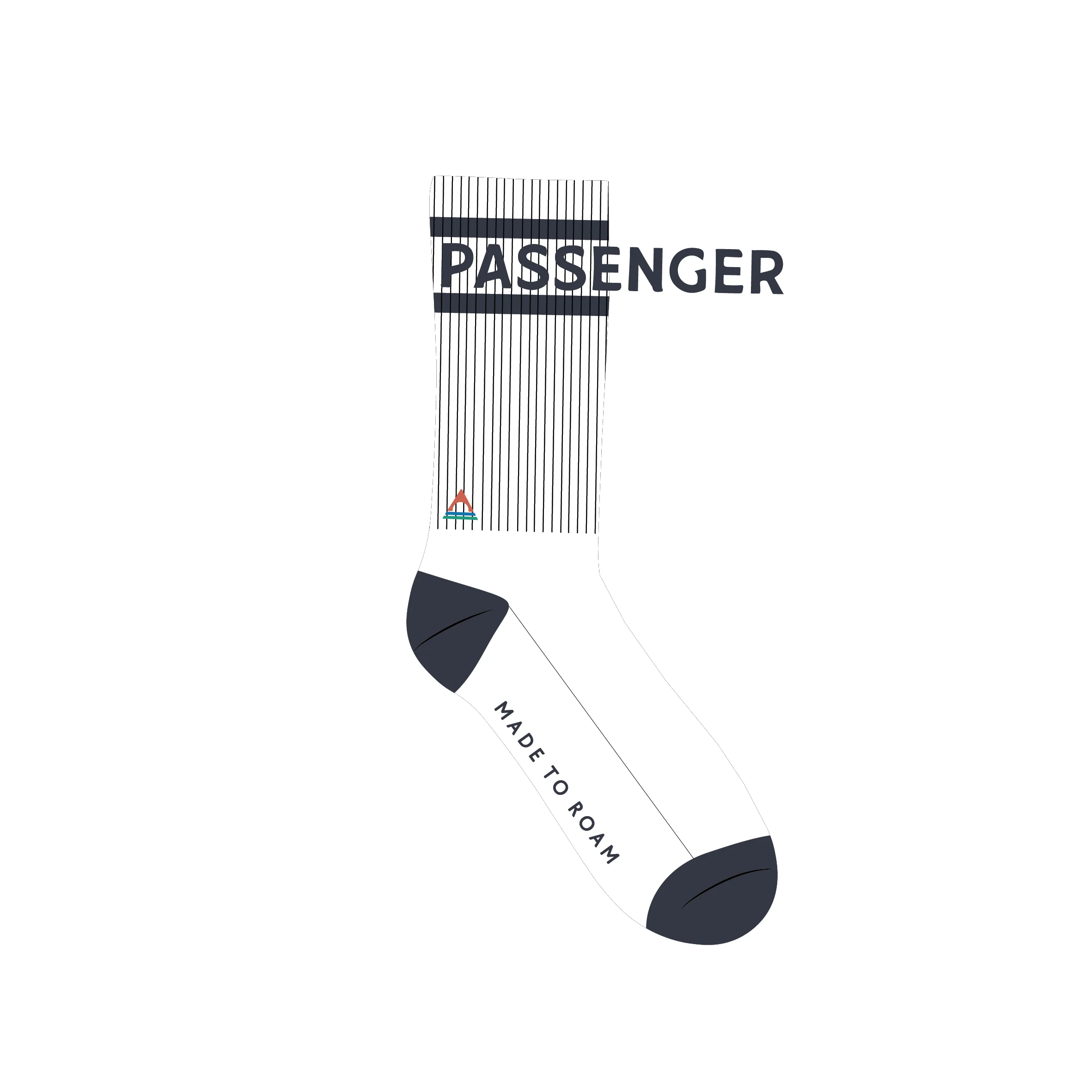 Classic Passenger Crew Socks - White - Image 8