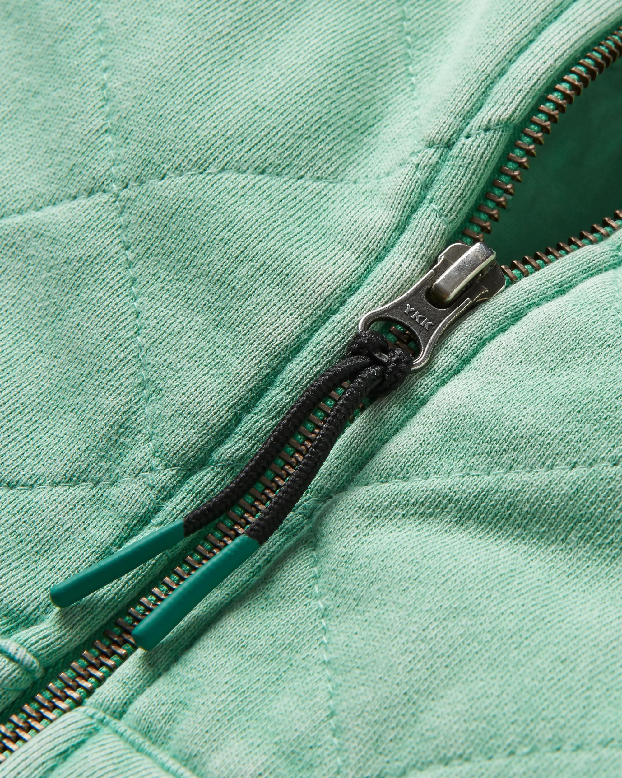 Clementine Quilted Zip-Through - Green Spruce - Image 6