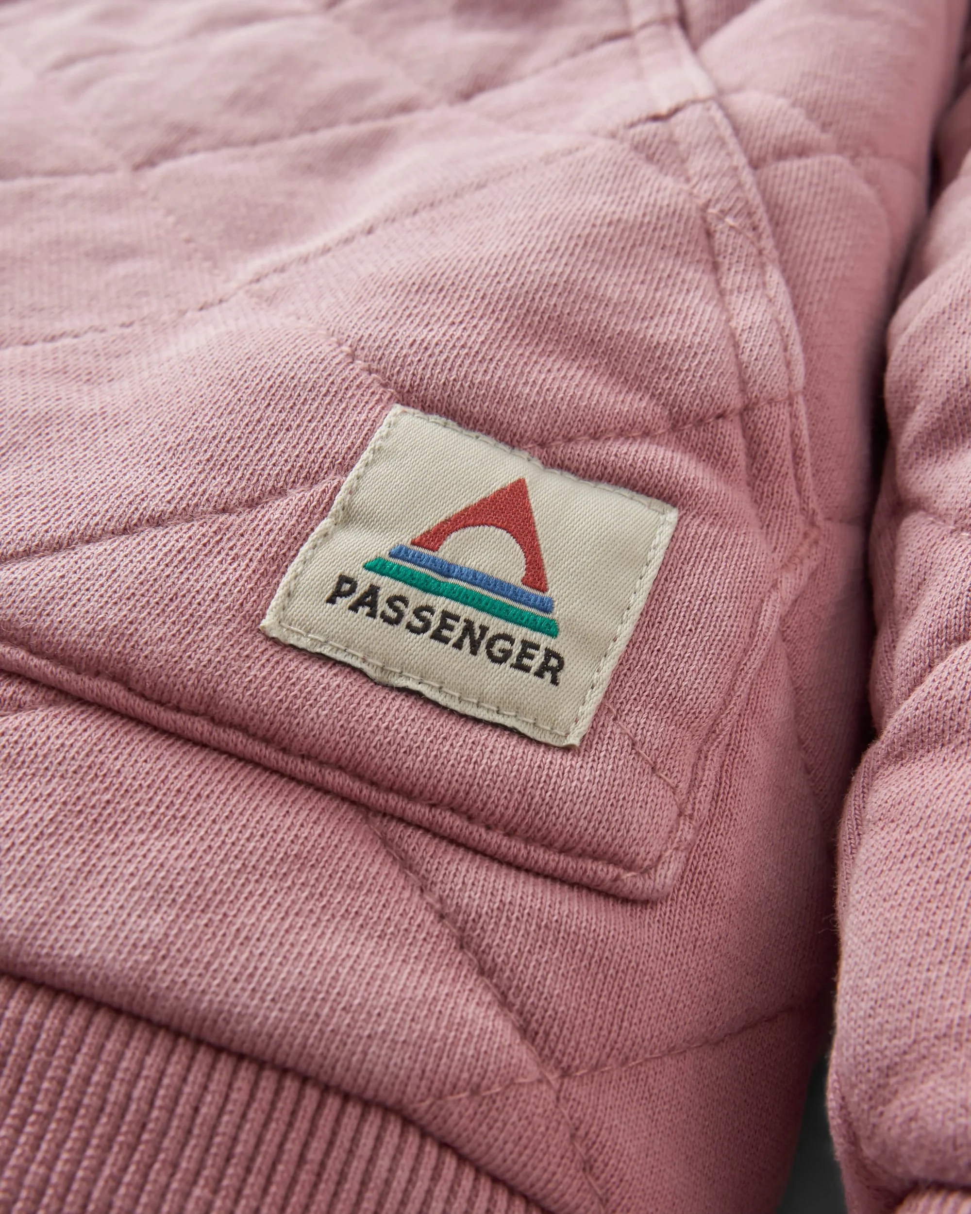 Clementine Quilted Popper Up Hoodie - Pink Haze - Image 6