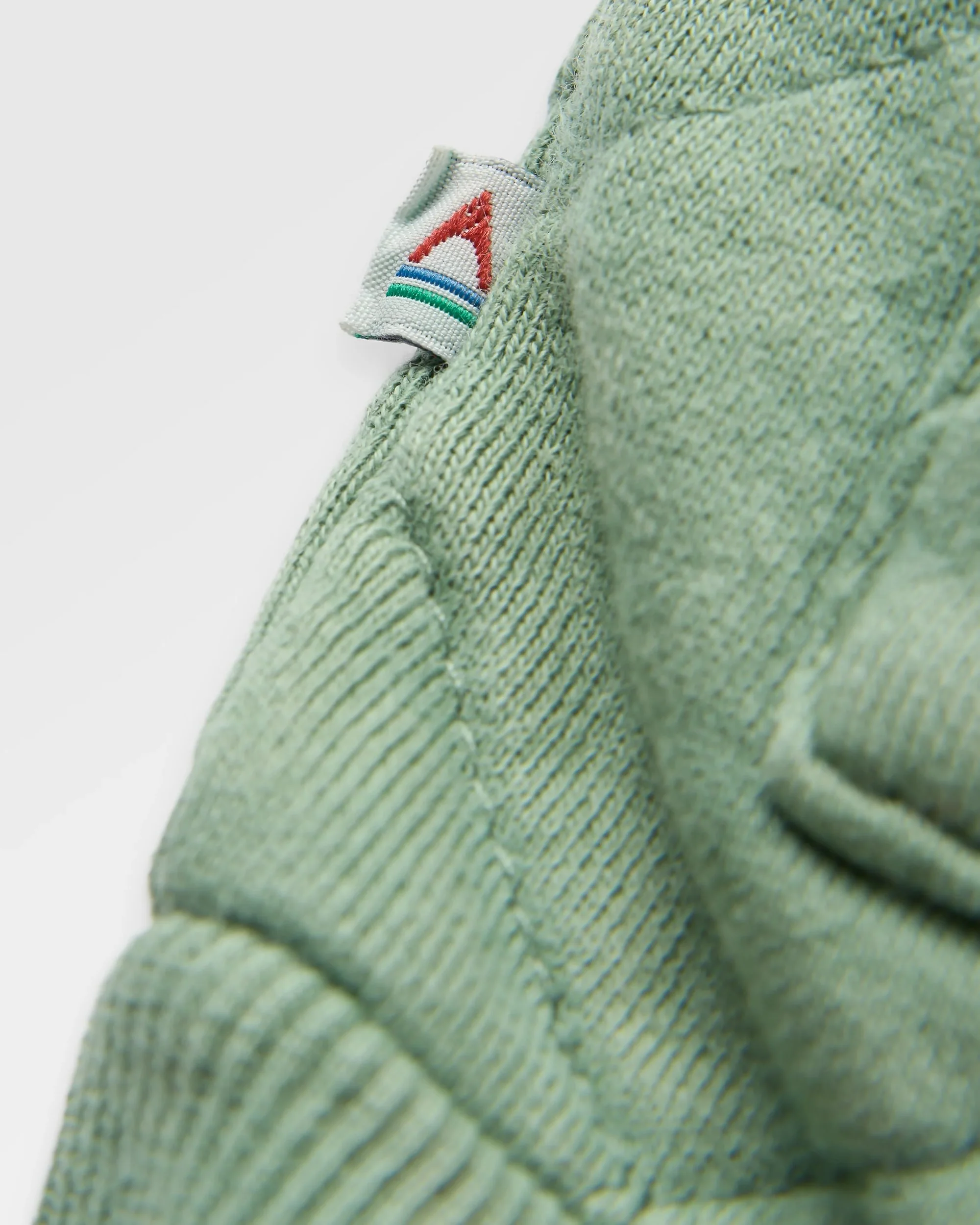 Clementine Quilted Popper Up Hoodie - Pistachio - Image 12