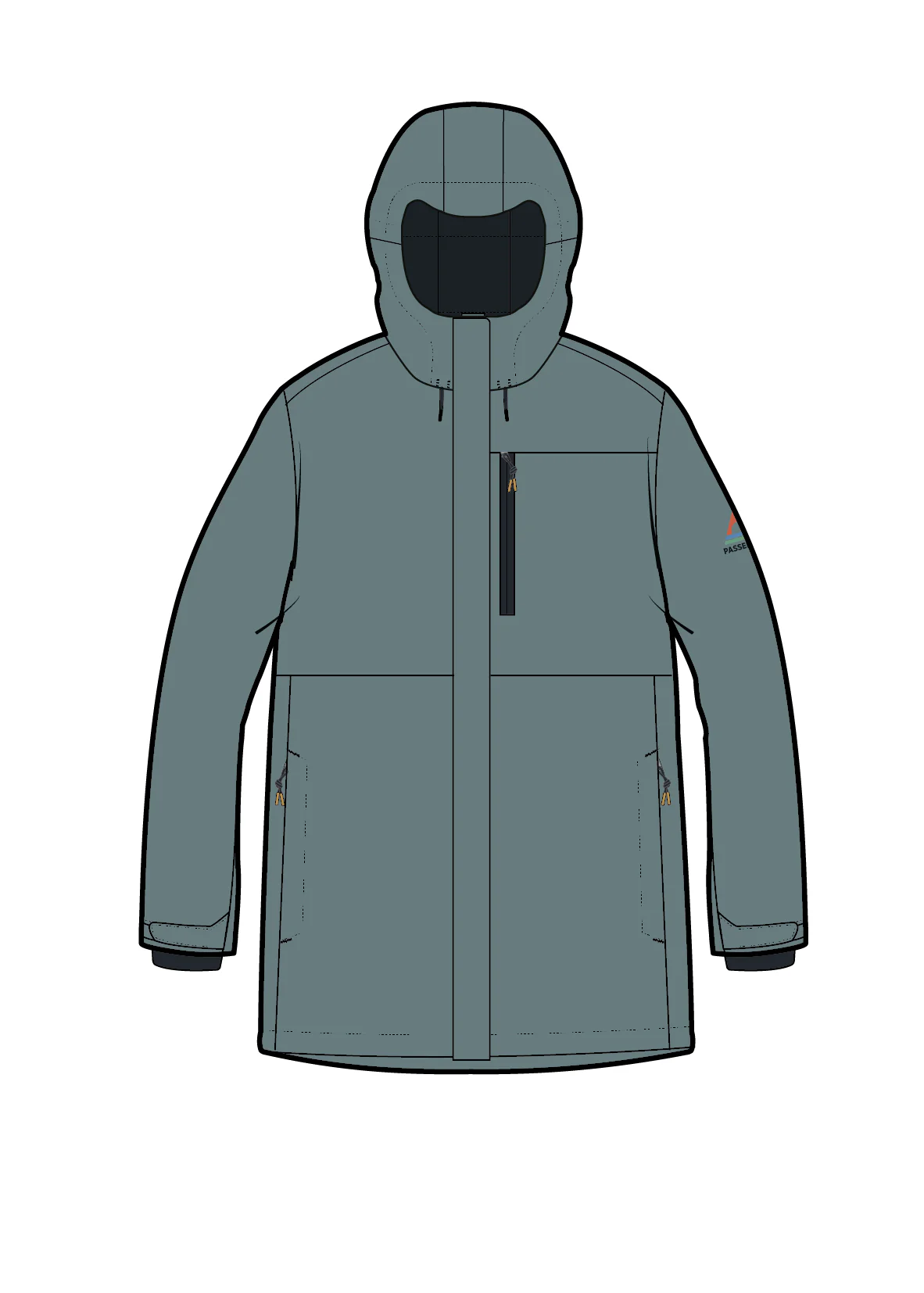 Cloudmont Waterproof Down Parka - Stormy Sea - Image 15
