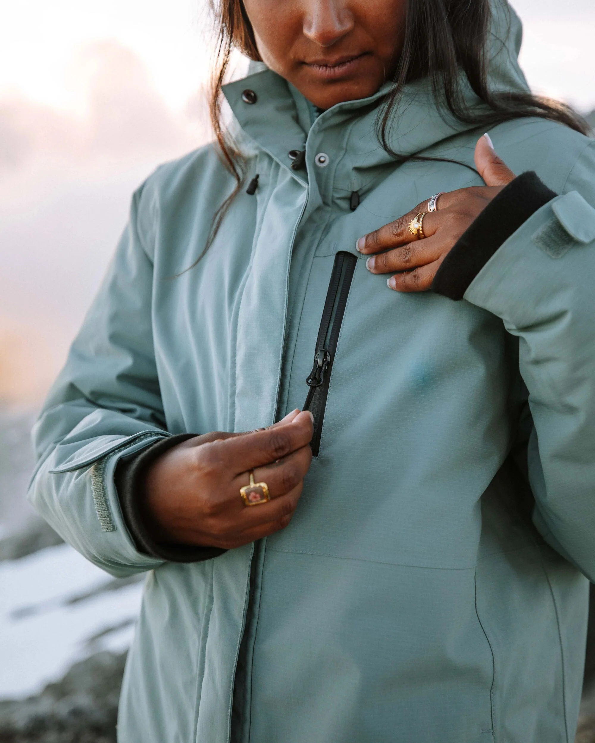 Cloudmont Waterproof Down Parka - Stormy Sea - Image 4