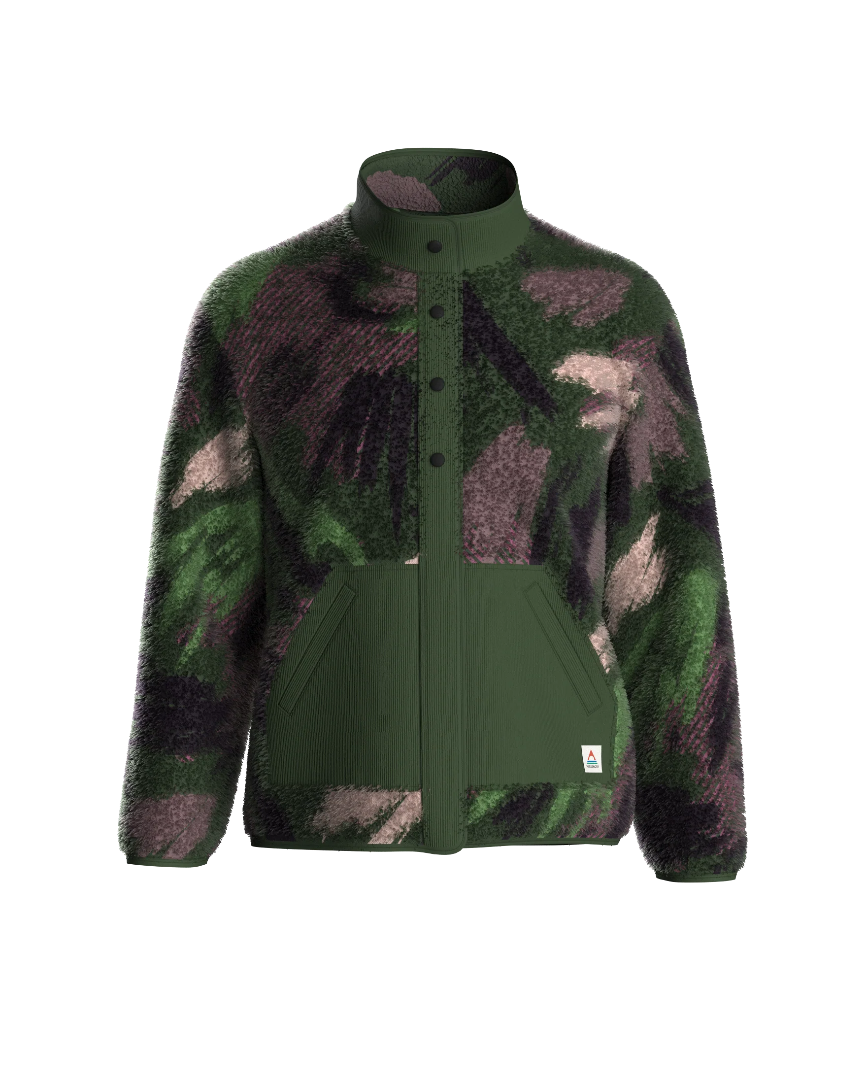 Clover Sherpa Fleece - Abstract Mountain Fir Tree - Image 10
