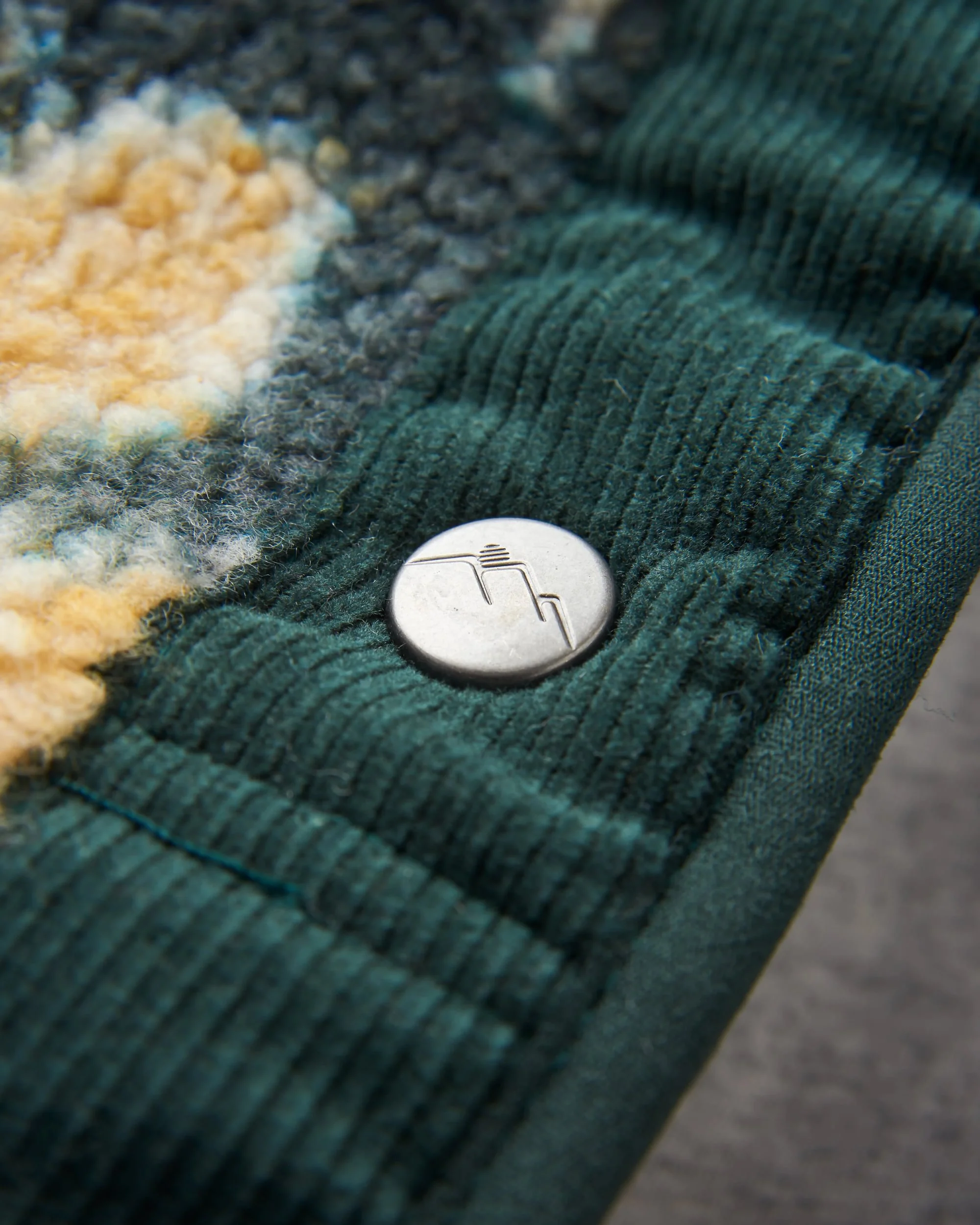 Clover Sherpa Fleece - Frost Dark Fern - Image 8