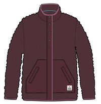 Clover Deep-Pile Sherpa Fleece - Wine - Image 13