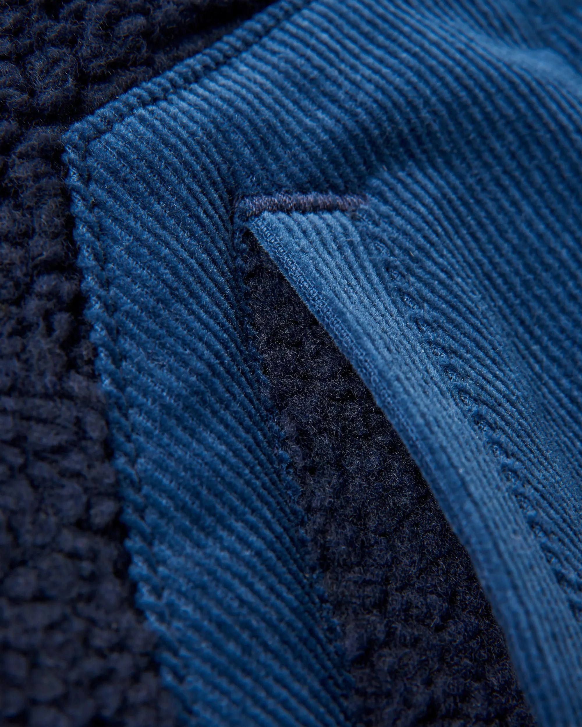 Clover Sherpa Fleece - Deep Navy - Image 10