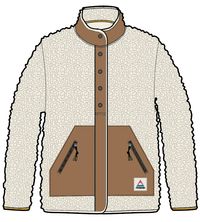 Clover Sherpa Fleece - Vintage White - Image 11