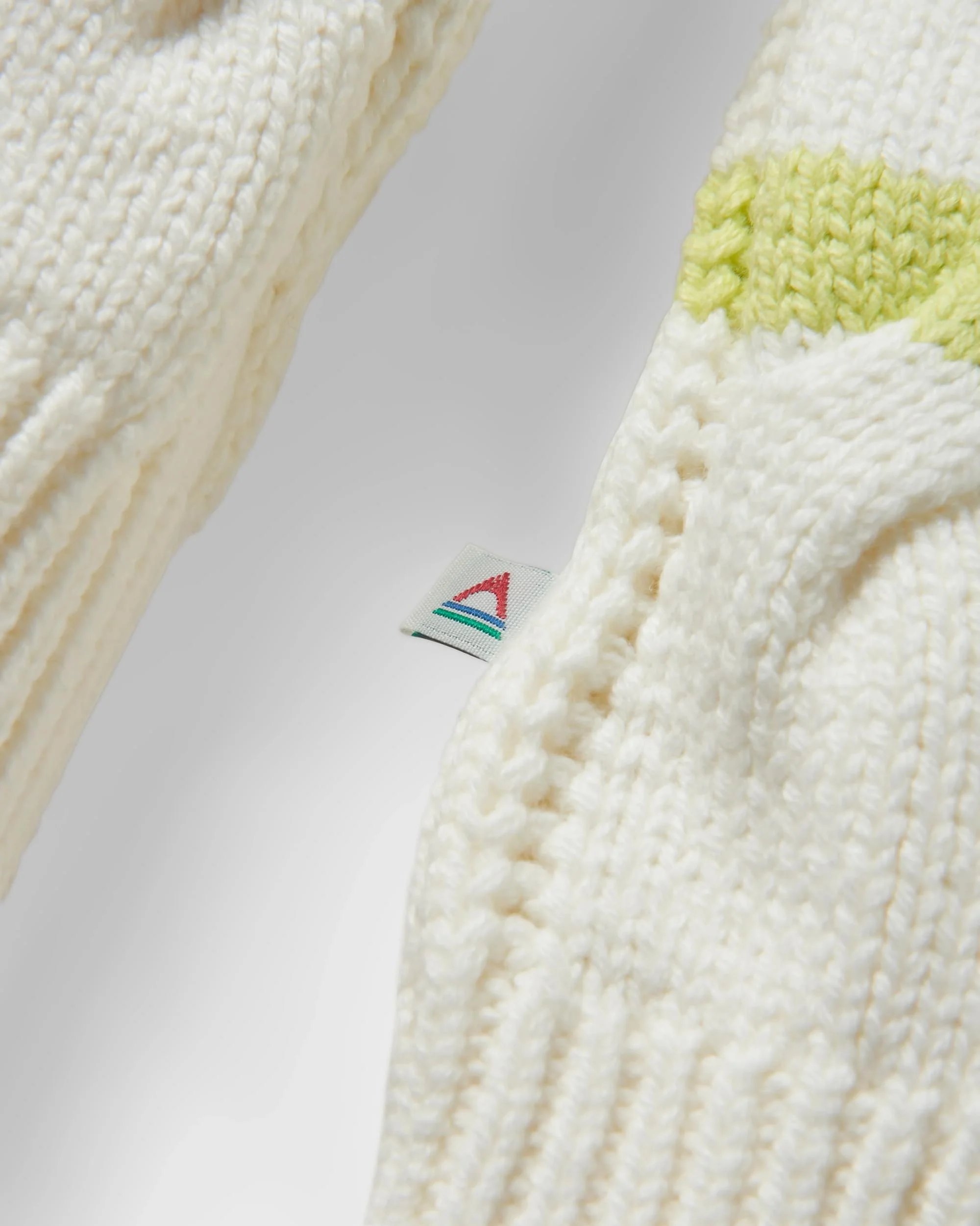 Comfort Stripe Organic Knitted Jumper - Lime Stripe - Image 6
