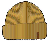 Compass Acrylic Beanie - Mustard Yellow - Image 8