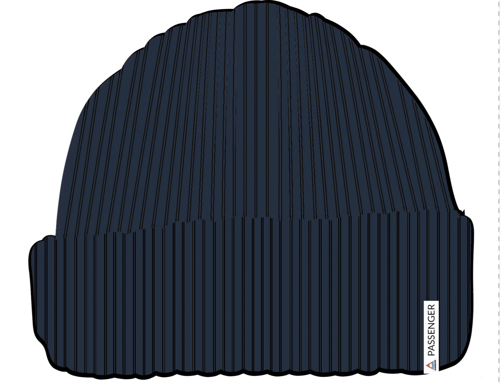 Compass Beanie - Rich Navy - Image 6