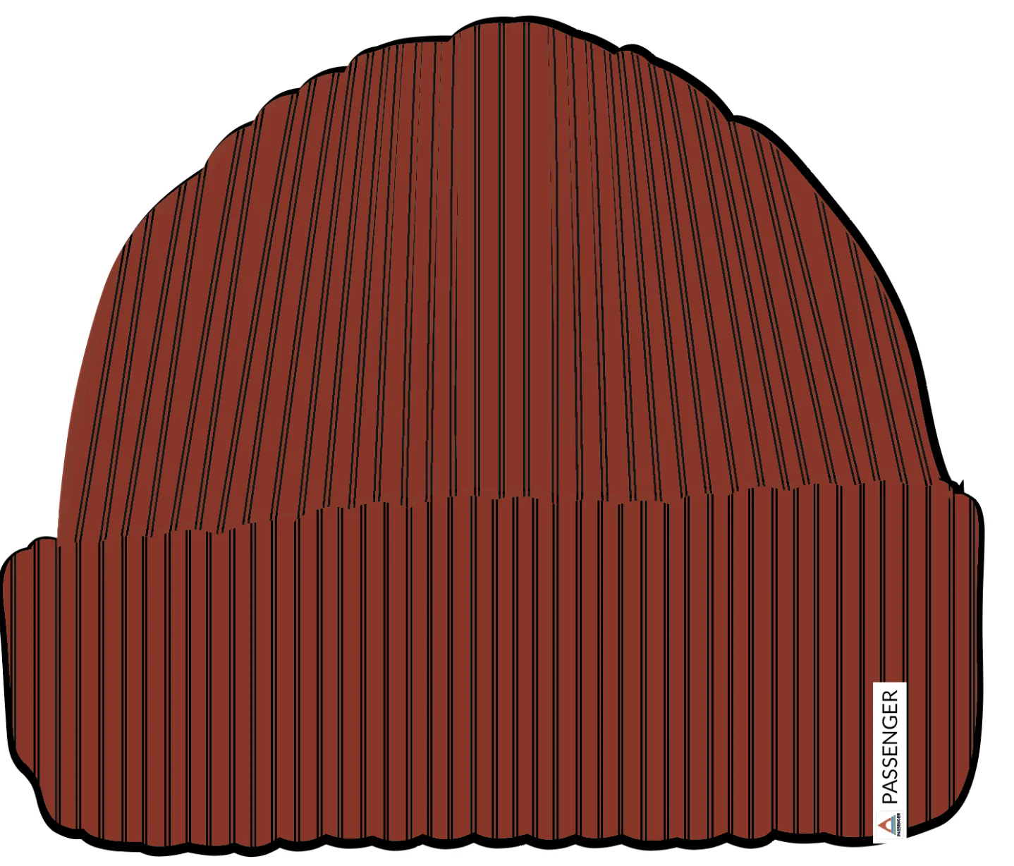 Compass Beanie - Rust - Image 6