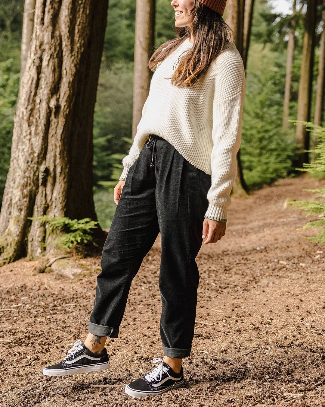 Compass Cord Trouser - Black - Image 5