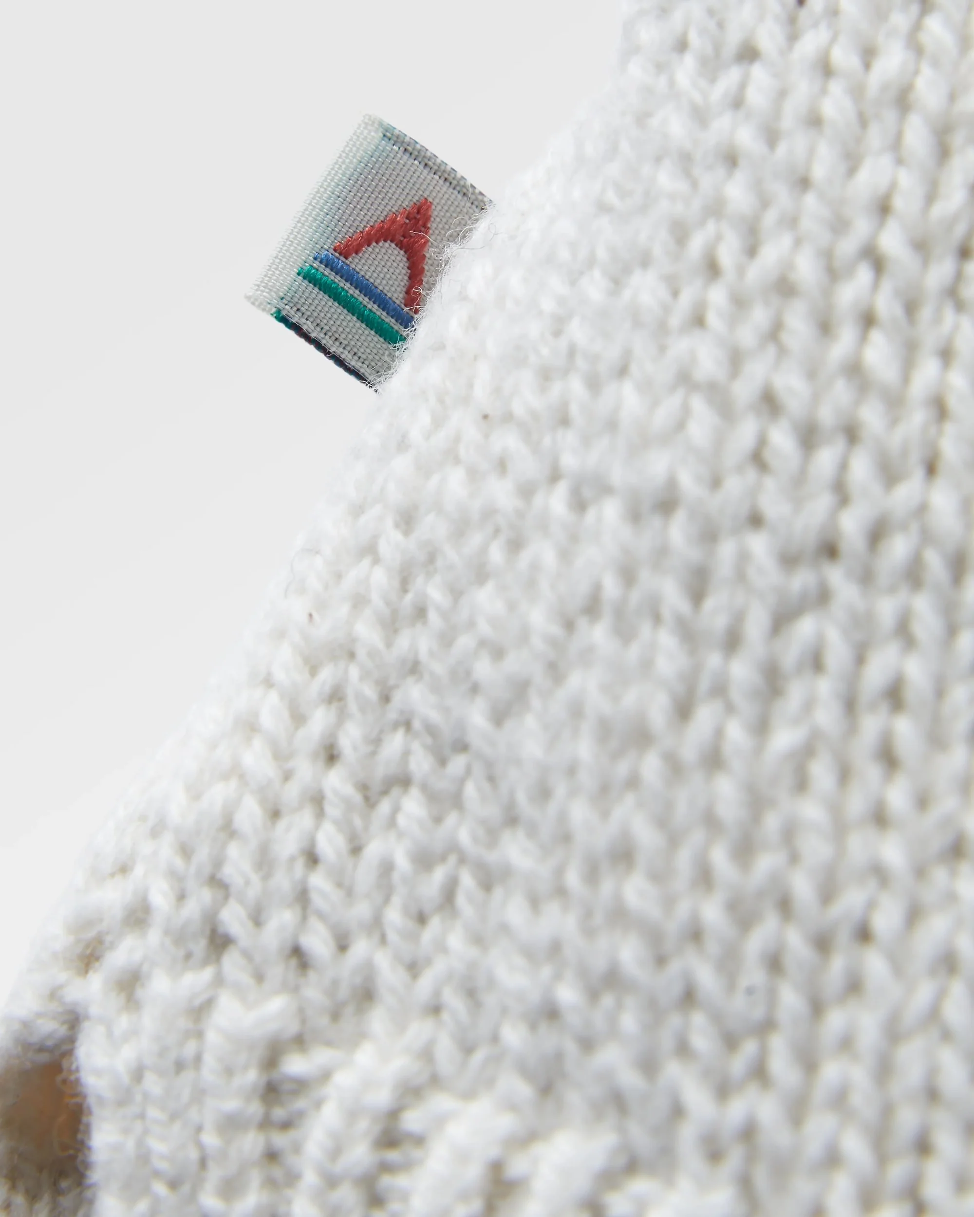 Cove Organic Cotton Knitted Hoodie - Off White - Image 8