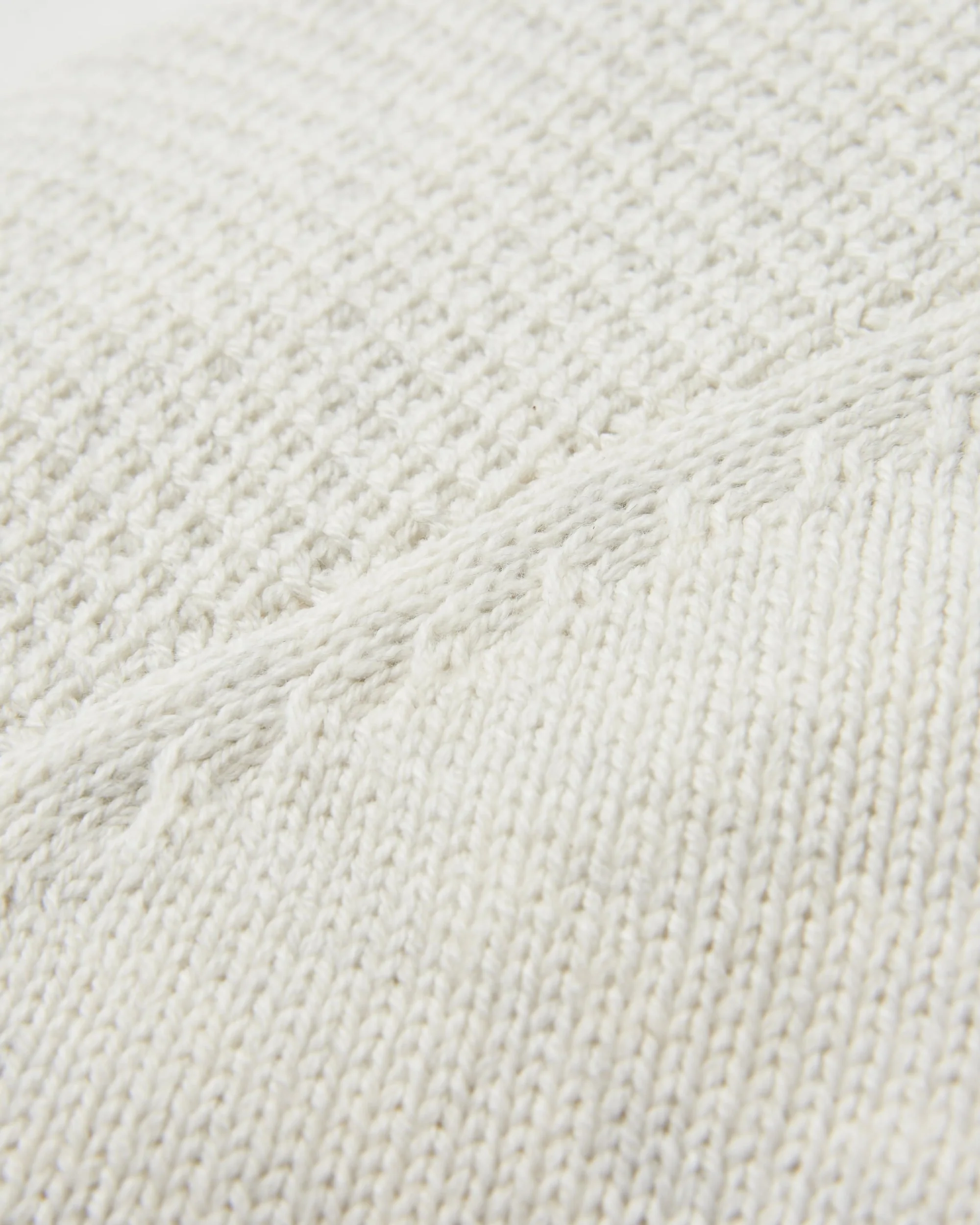 Cove Full Zip Knitted Hoodie - Off White - Image 9