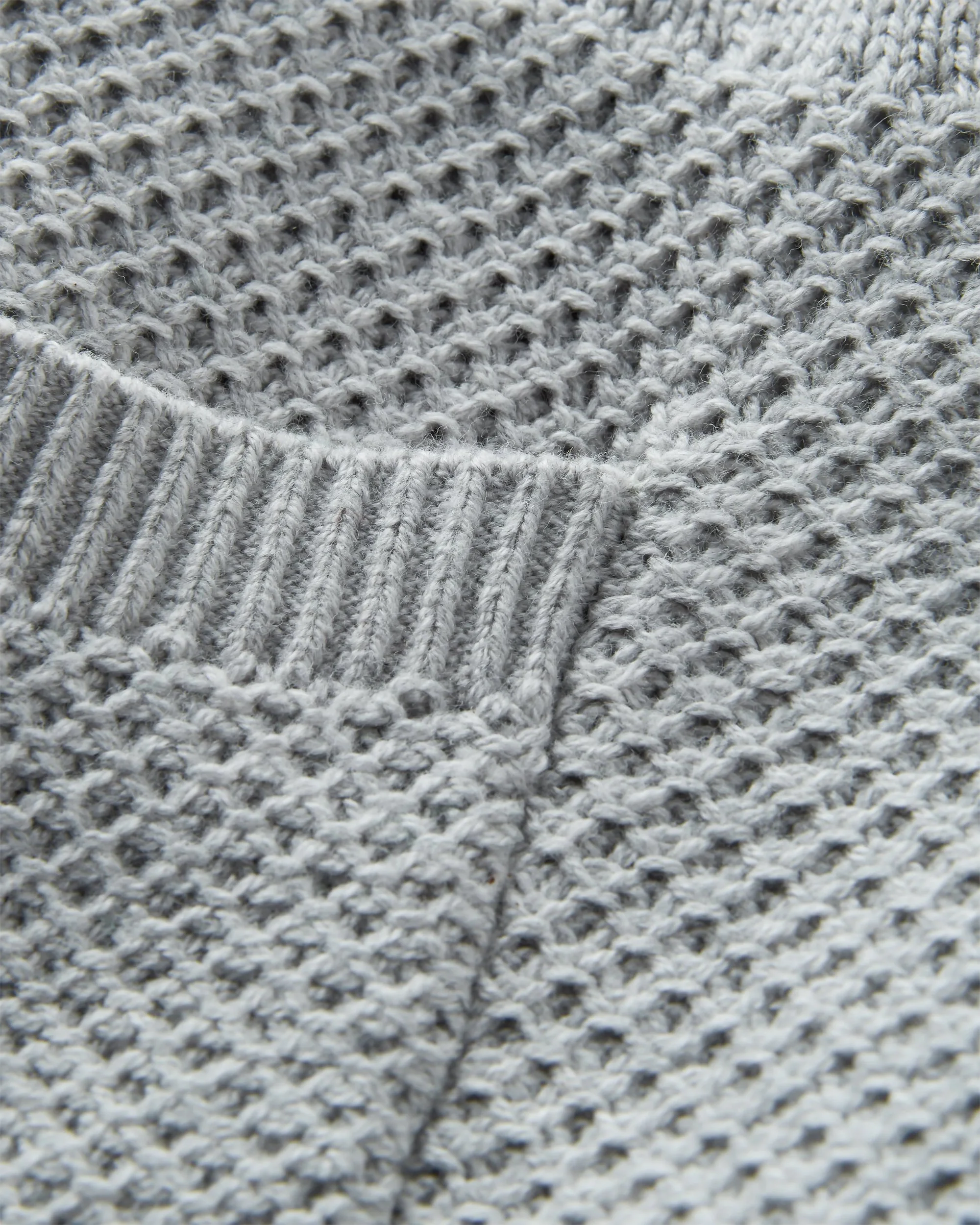 Cove Full Zip Knitted Hoodie - Grey Marl - Image 9