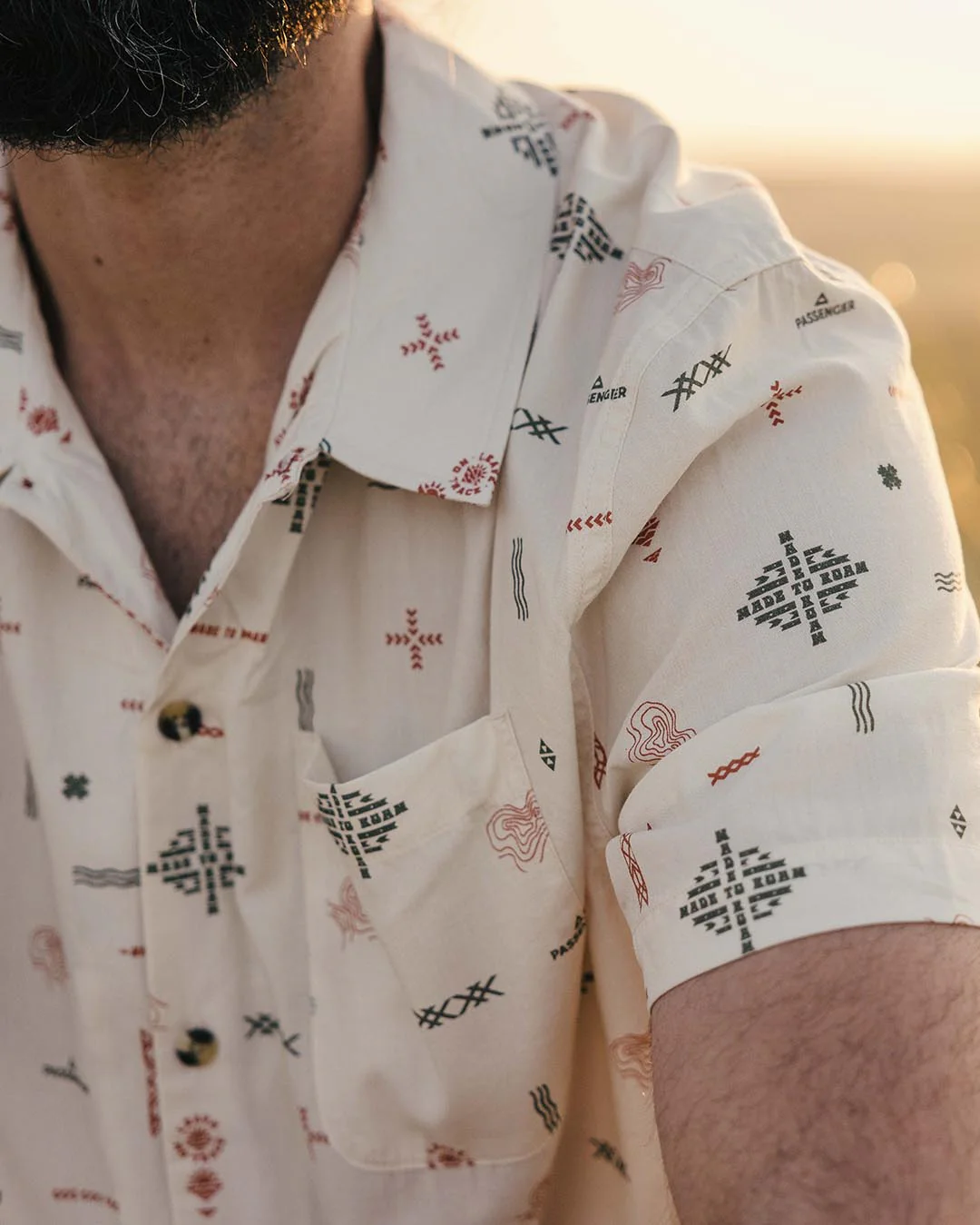 Cove Organic Cotton Short Sleeve Shirt - Birch Made To Roam - Image 6