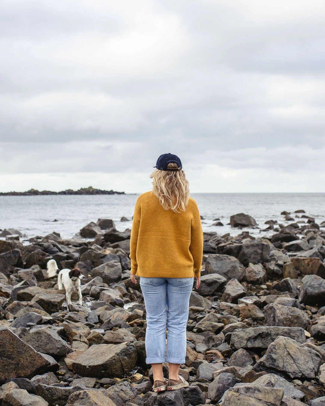Cove Knitted Jumper - Amber Gold - Image 7