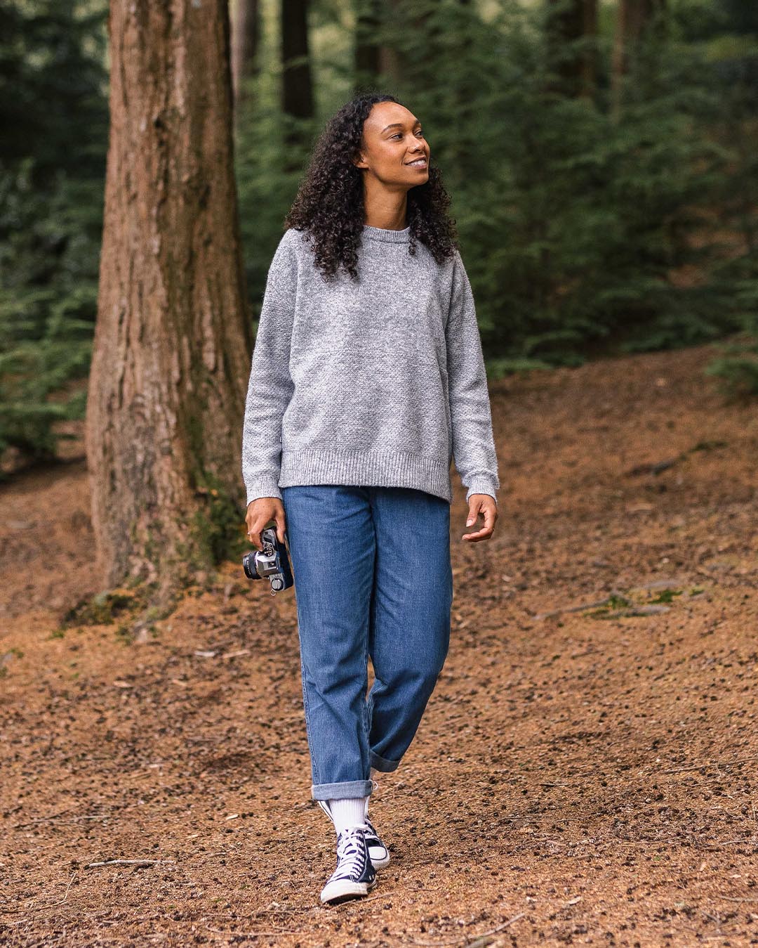 Cove Knitted Jumper - Grey Marl - Image 5