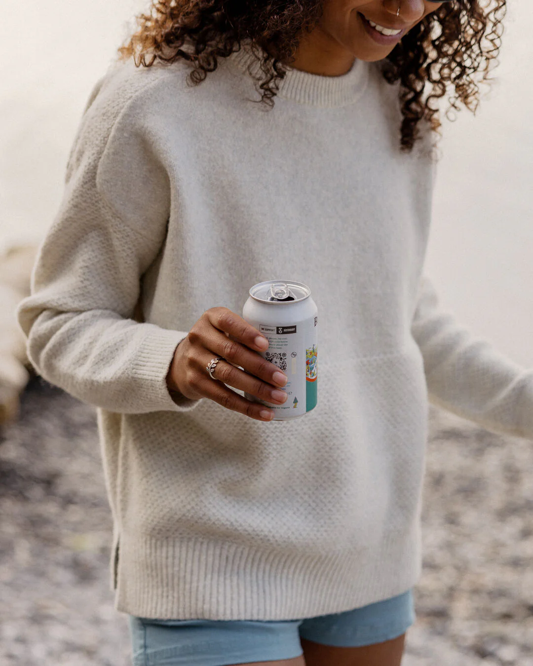 Cove Knitted Jumper - Off White - Image 5