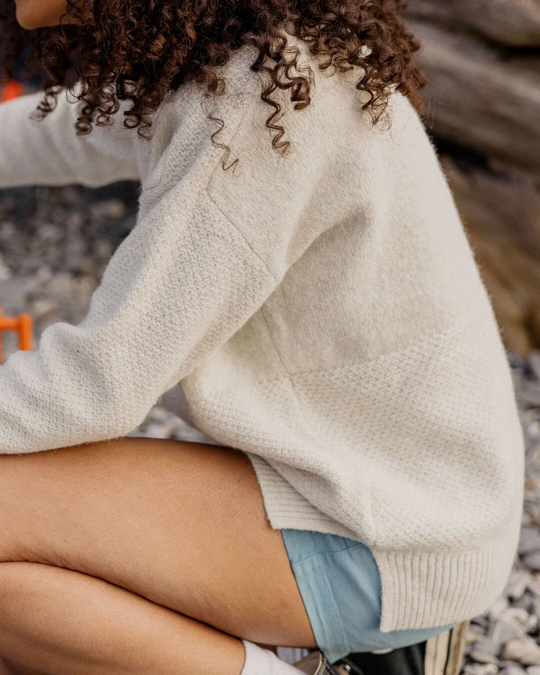 Cove Knitted Jumper - Off White - Image 6