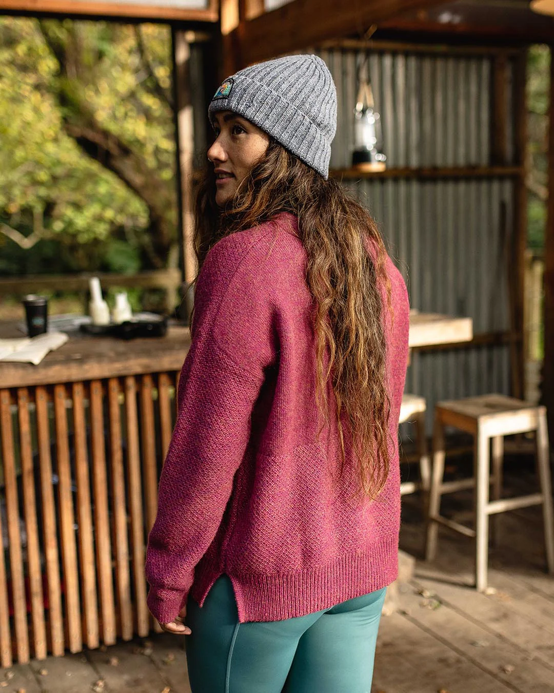 Cove Knitted Jumper - Rhubarb - Image 6