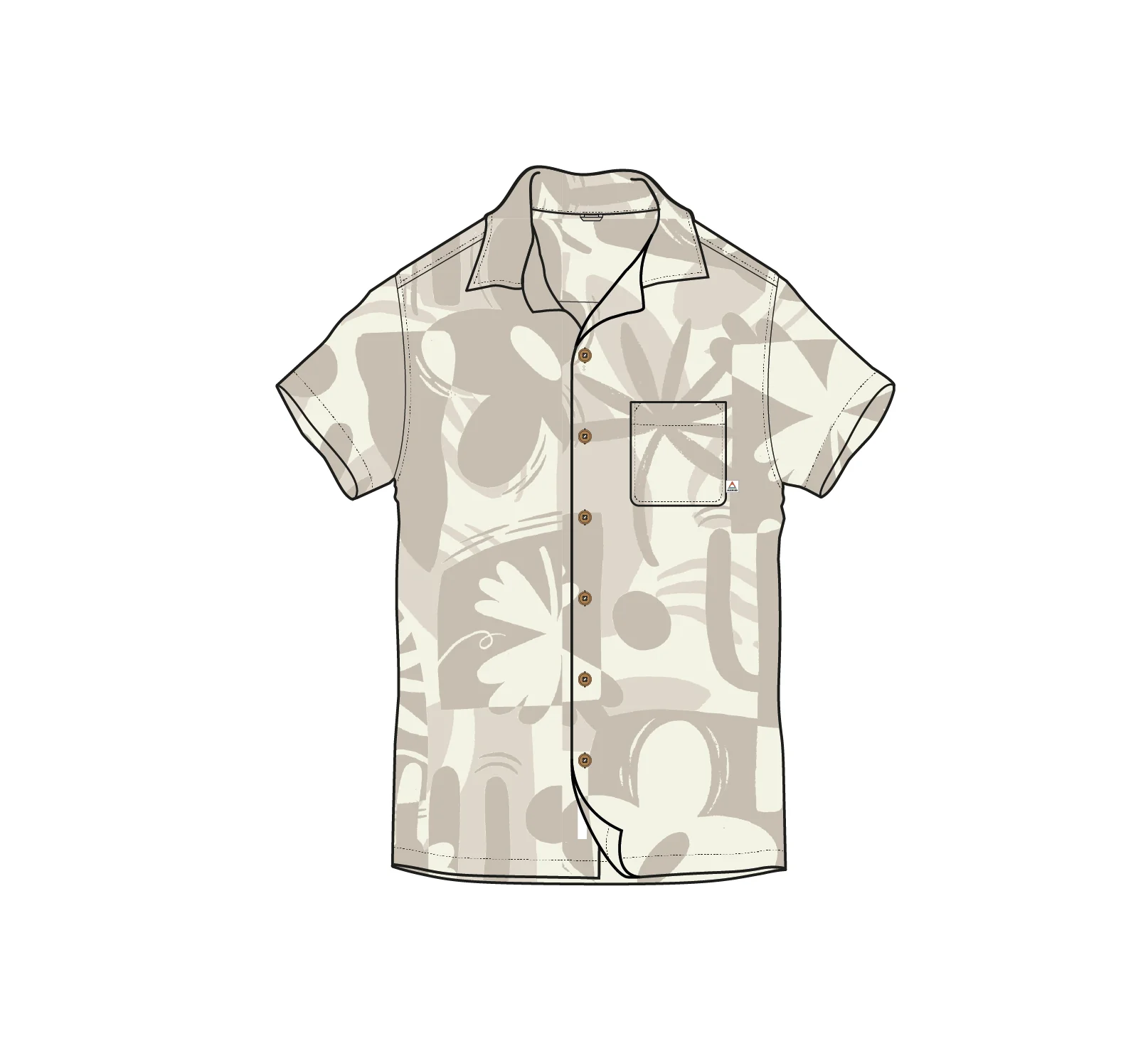 Cove Short Sleeve Shirt - Roam Further Birch - Image 10