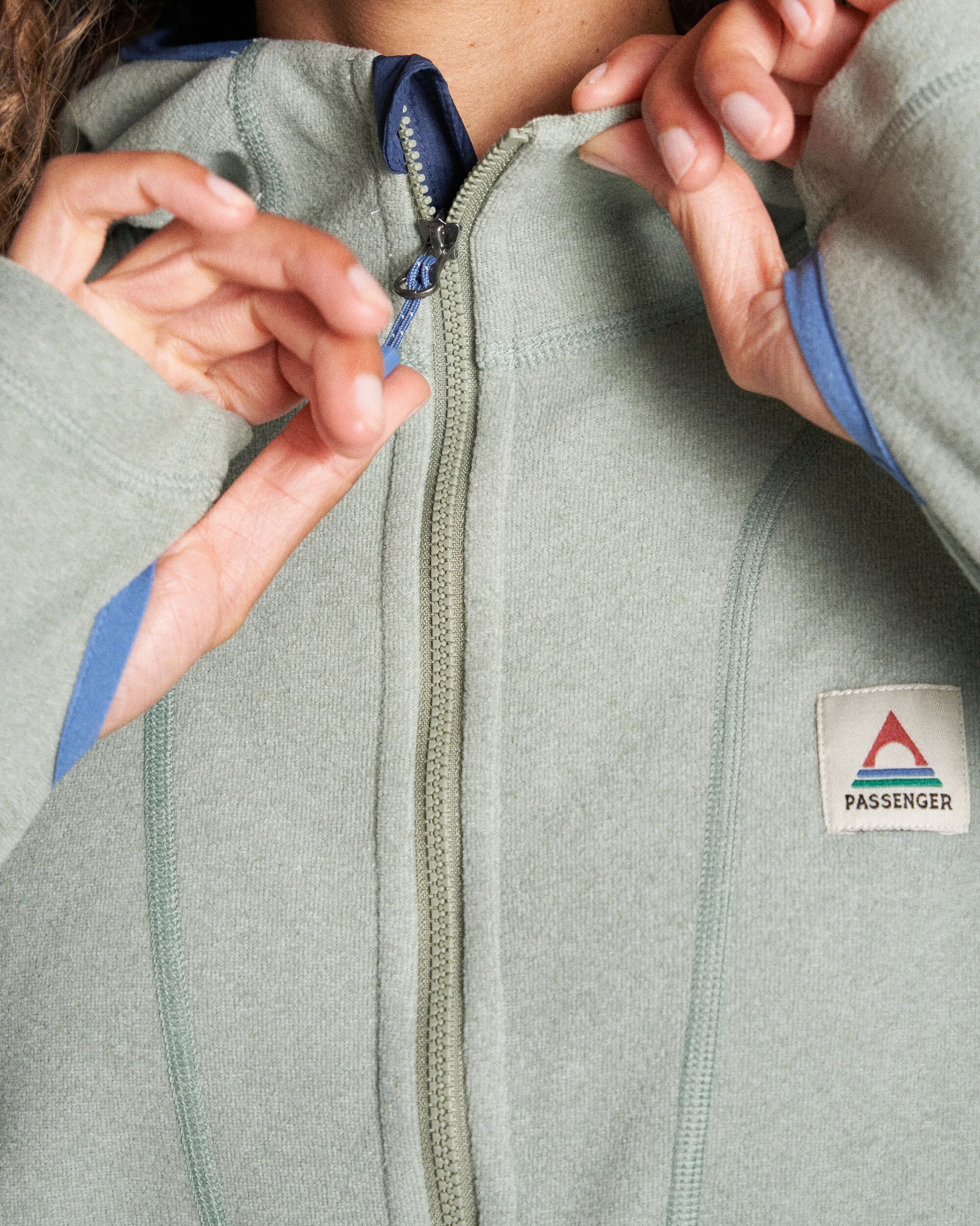 Crest Polartec® Fleece Hoodie - Pistachio - Image 8