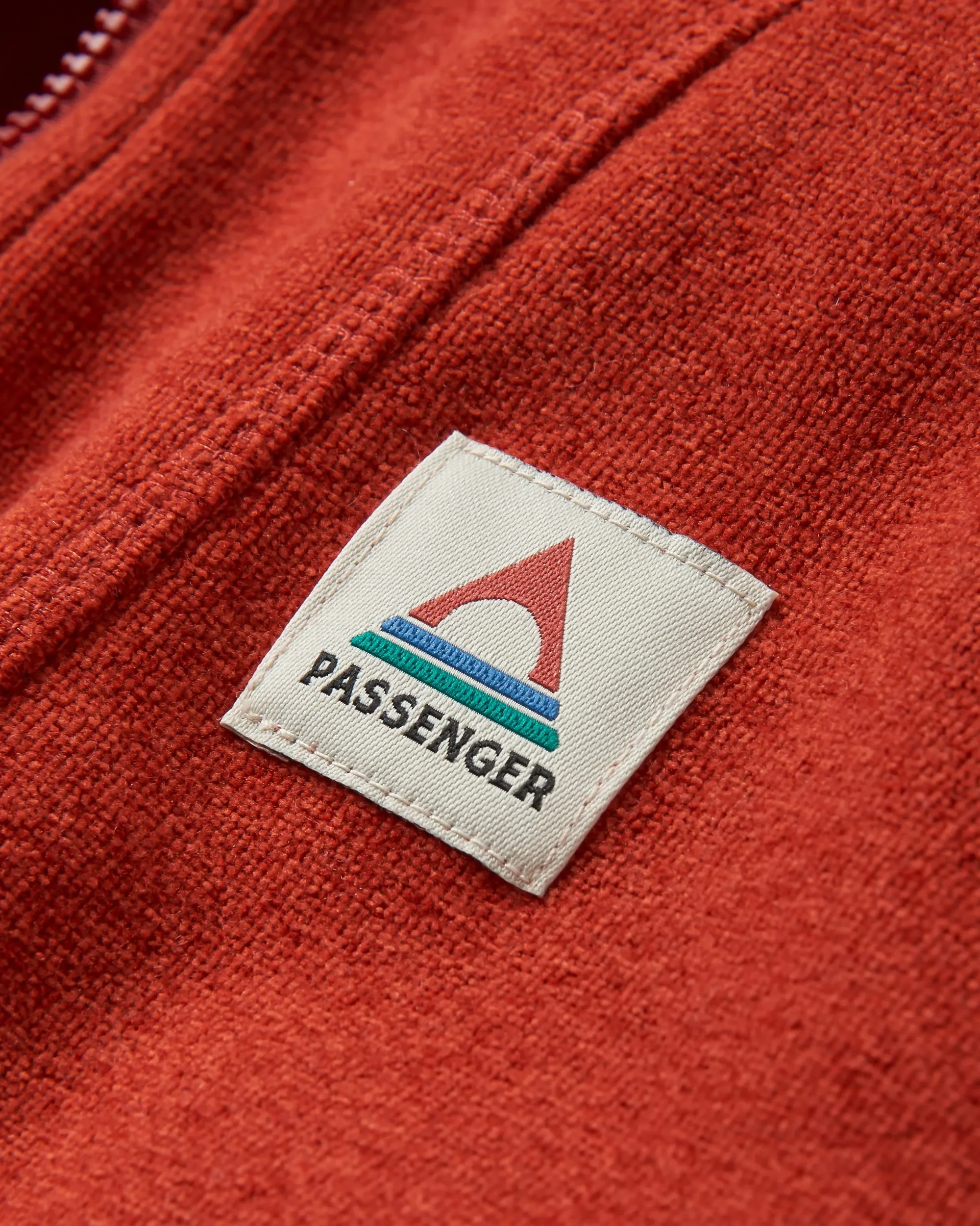 Crest Polartec® Fleece Hoodie - Red Ochre - Image 2