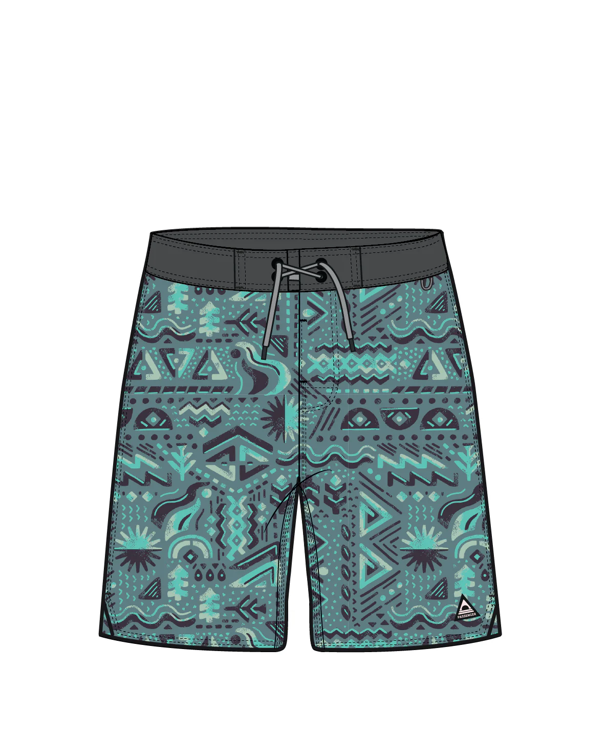 Cruiser Netplus® 19" Boardshort - Elemental Geo Arctic - Image 10