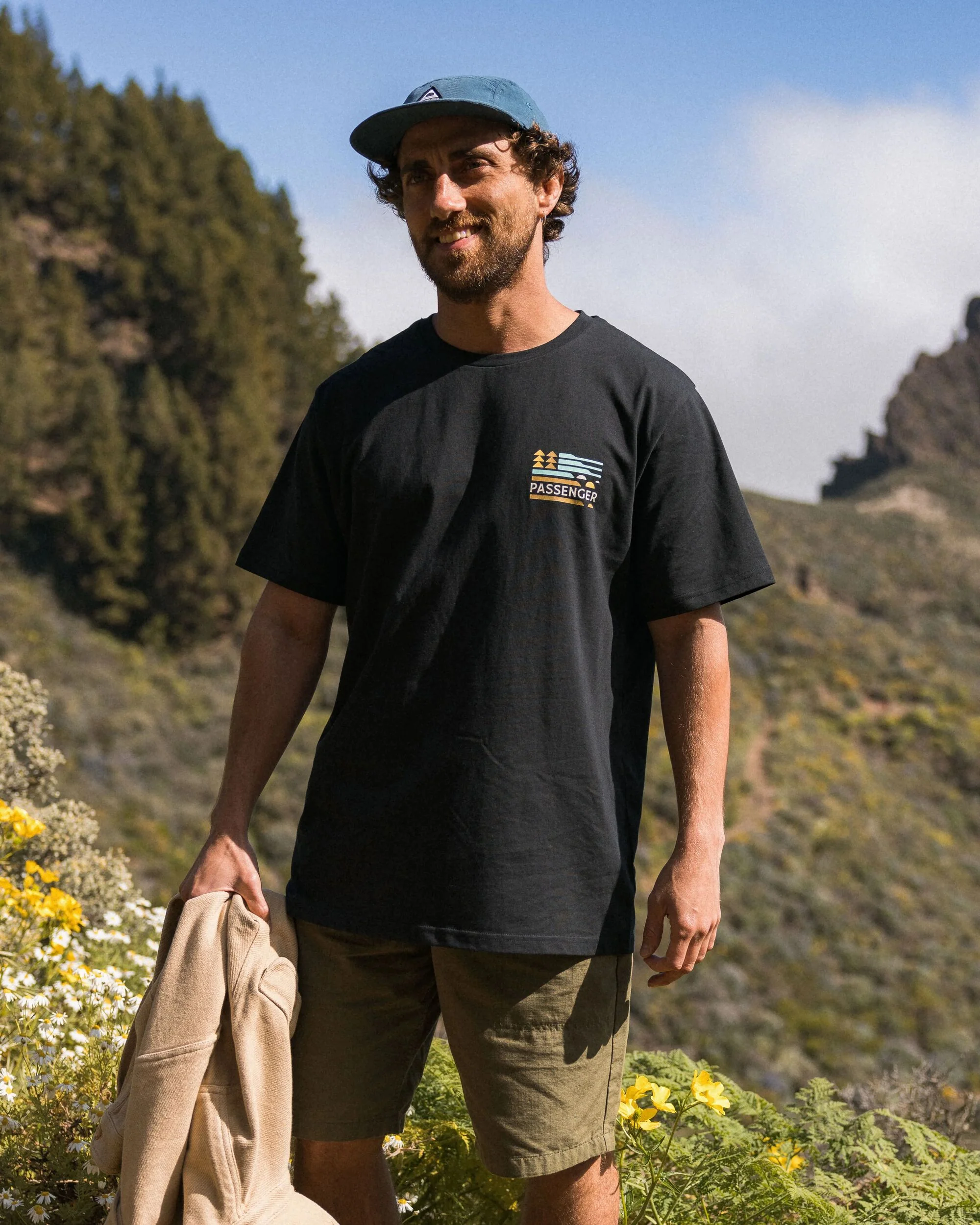 Cutout Organic Cotton T-Shirt - Black - Image 3