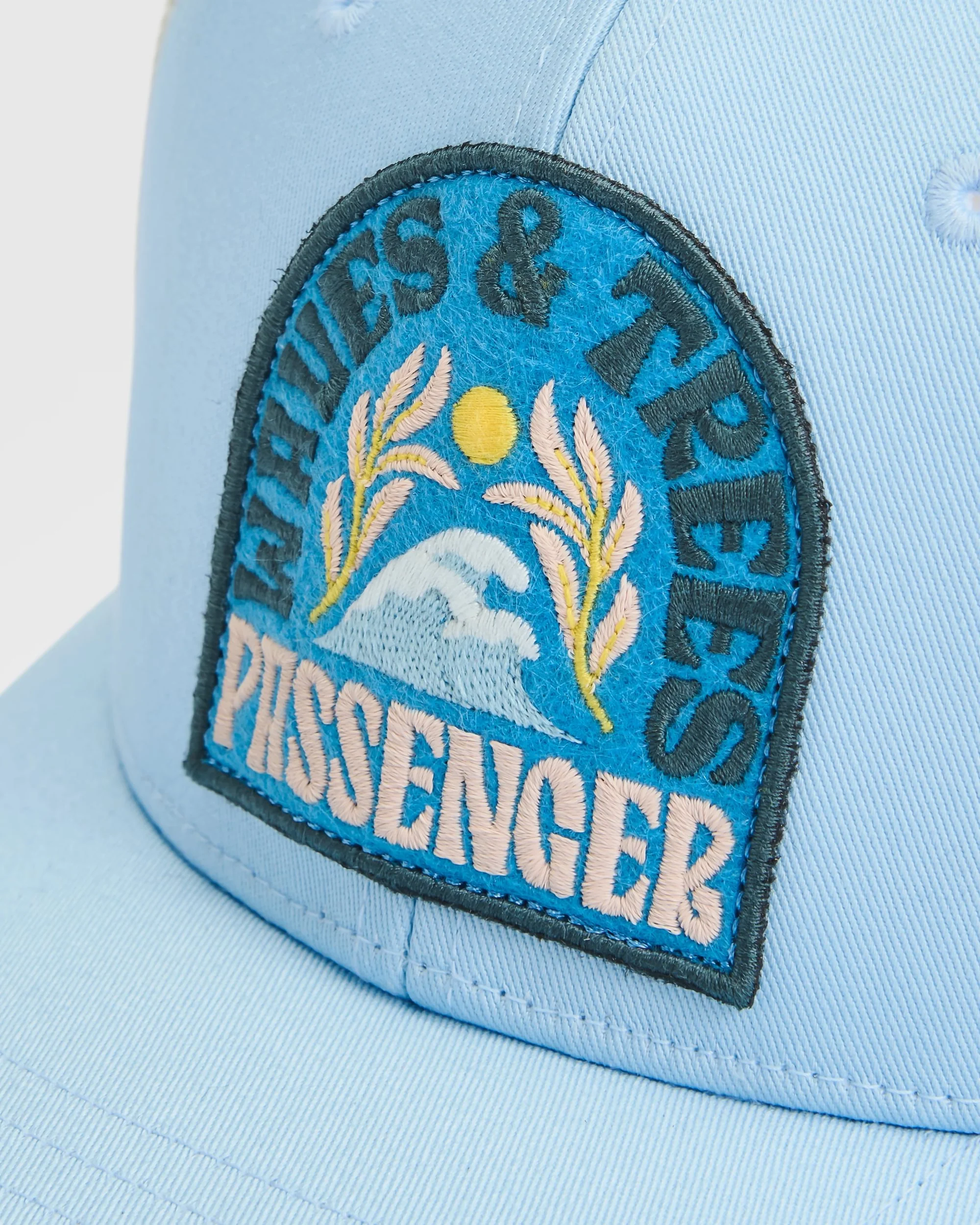 Dawning Organic Cotton Trucker Cap - Faded Denim - Image 3