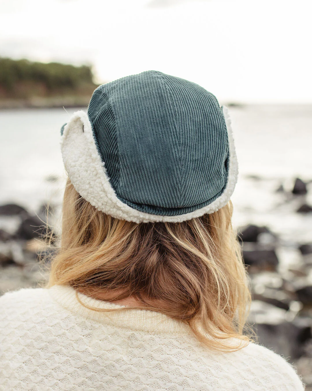 Twill Daytime Sherpa Lined Hat - Deep Ocean - Image 10